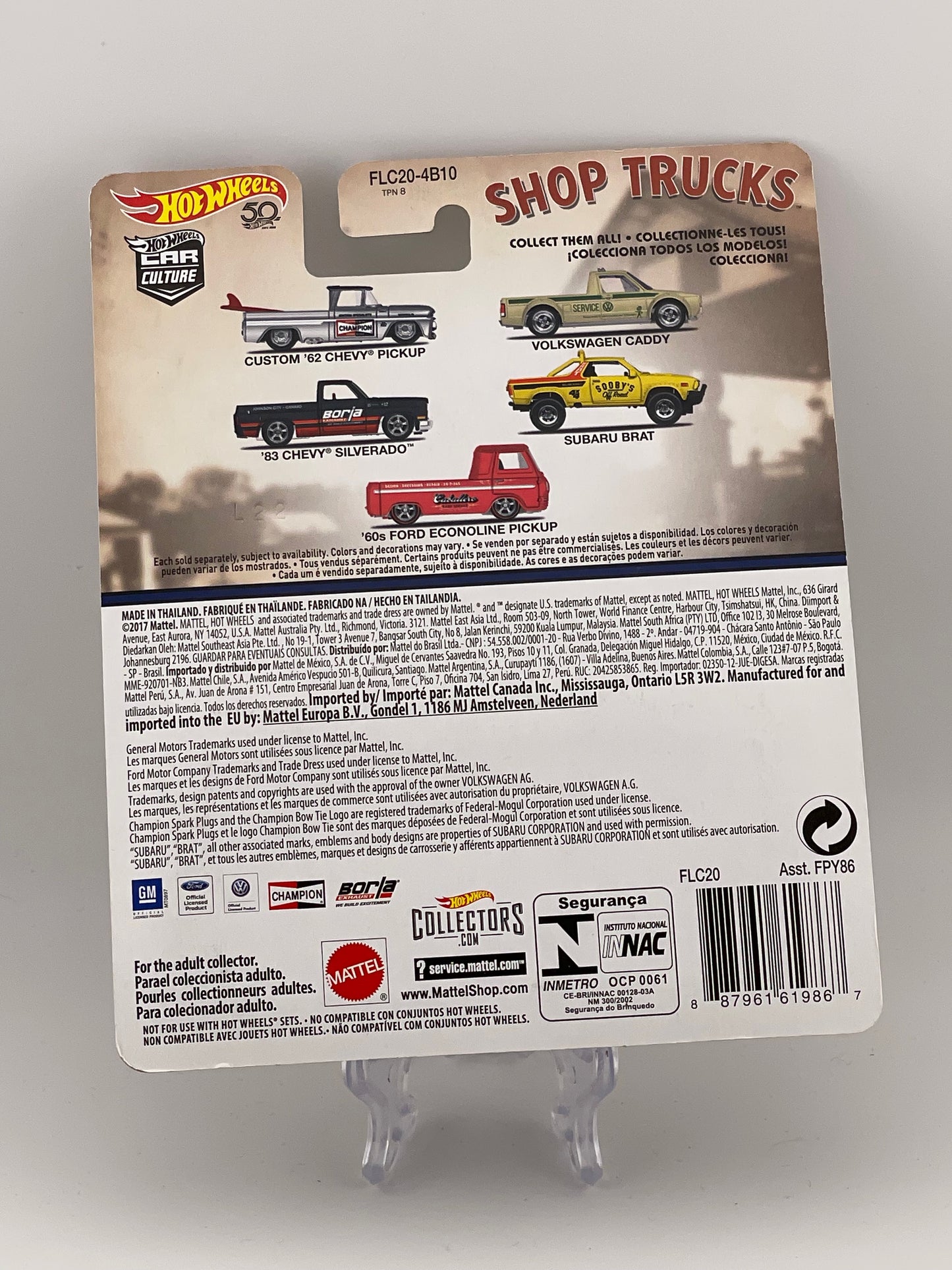 Hot Wheels Premium Car Culture Shop Trucks 1/5 Custom '62 Chevy Pickup