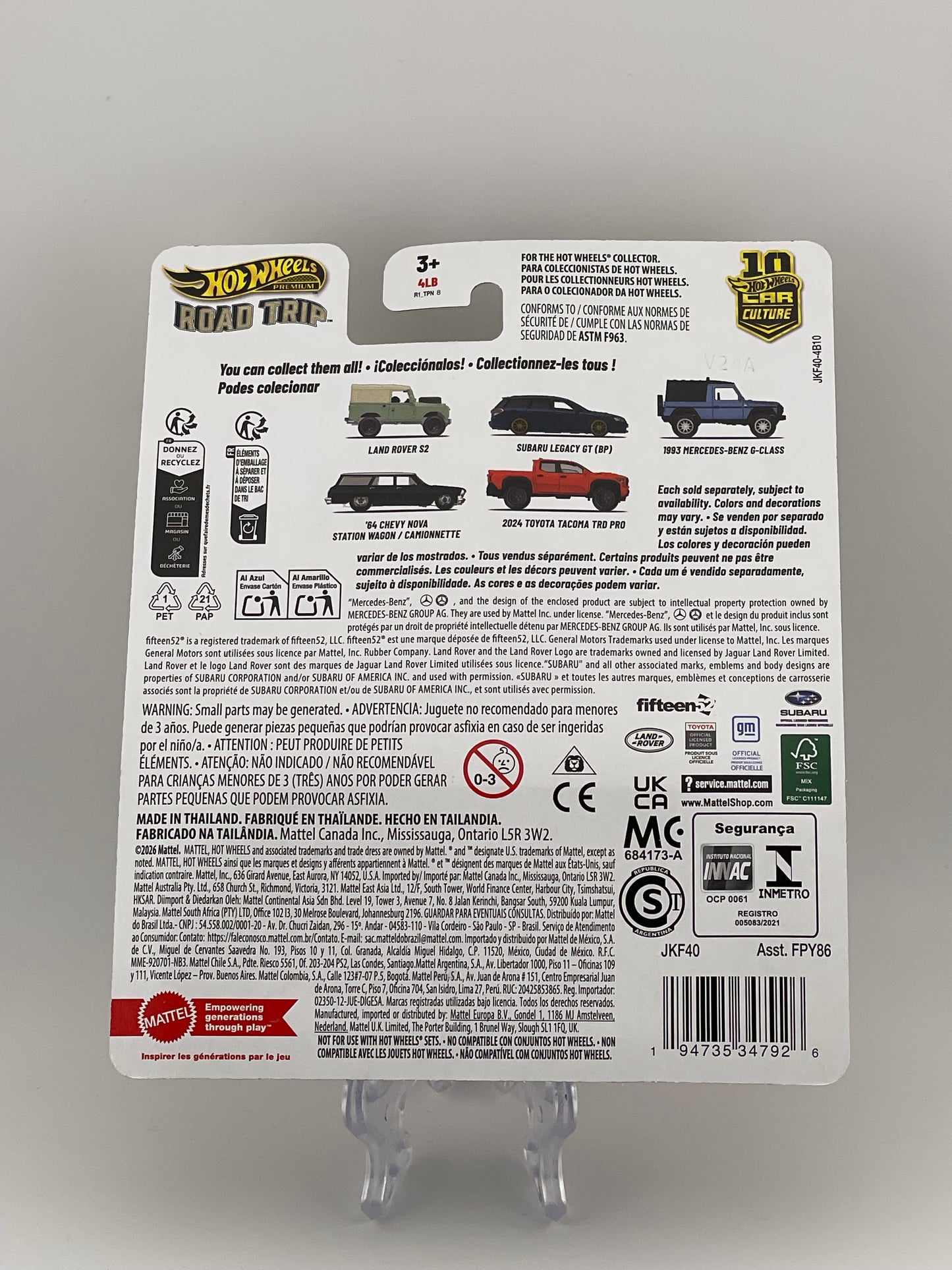 Hot Wheels Premium Car Culture Road Trip 5/5 2024 Toyota Tacoma TRD Pro