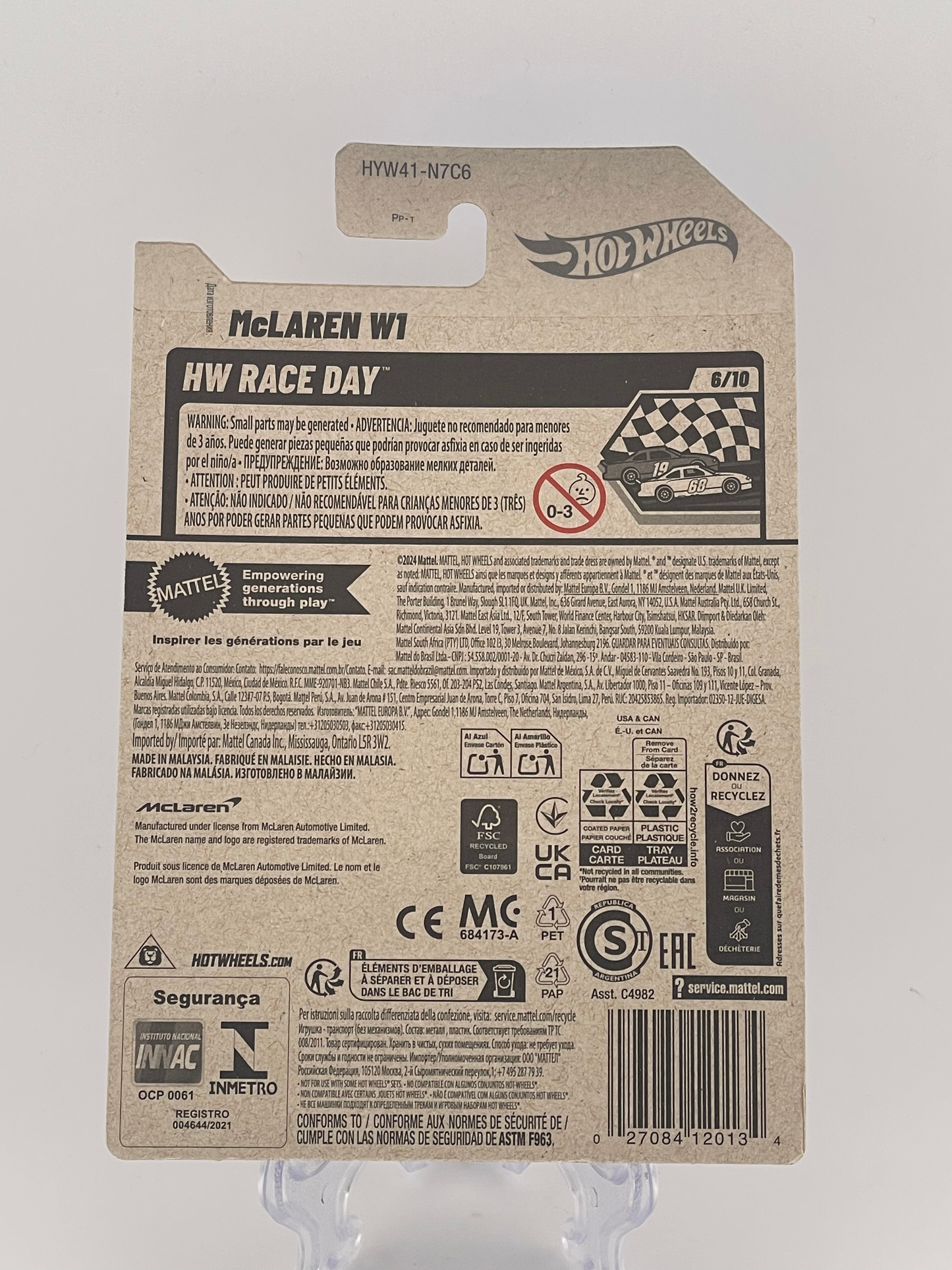 Hot Wheels Mainline McLaren W1 HW Race Day 6/10