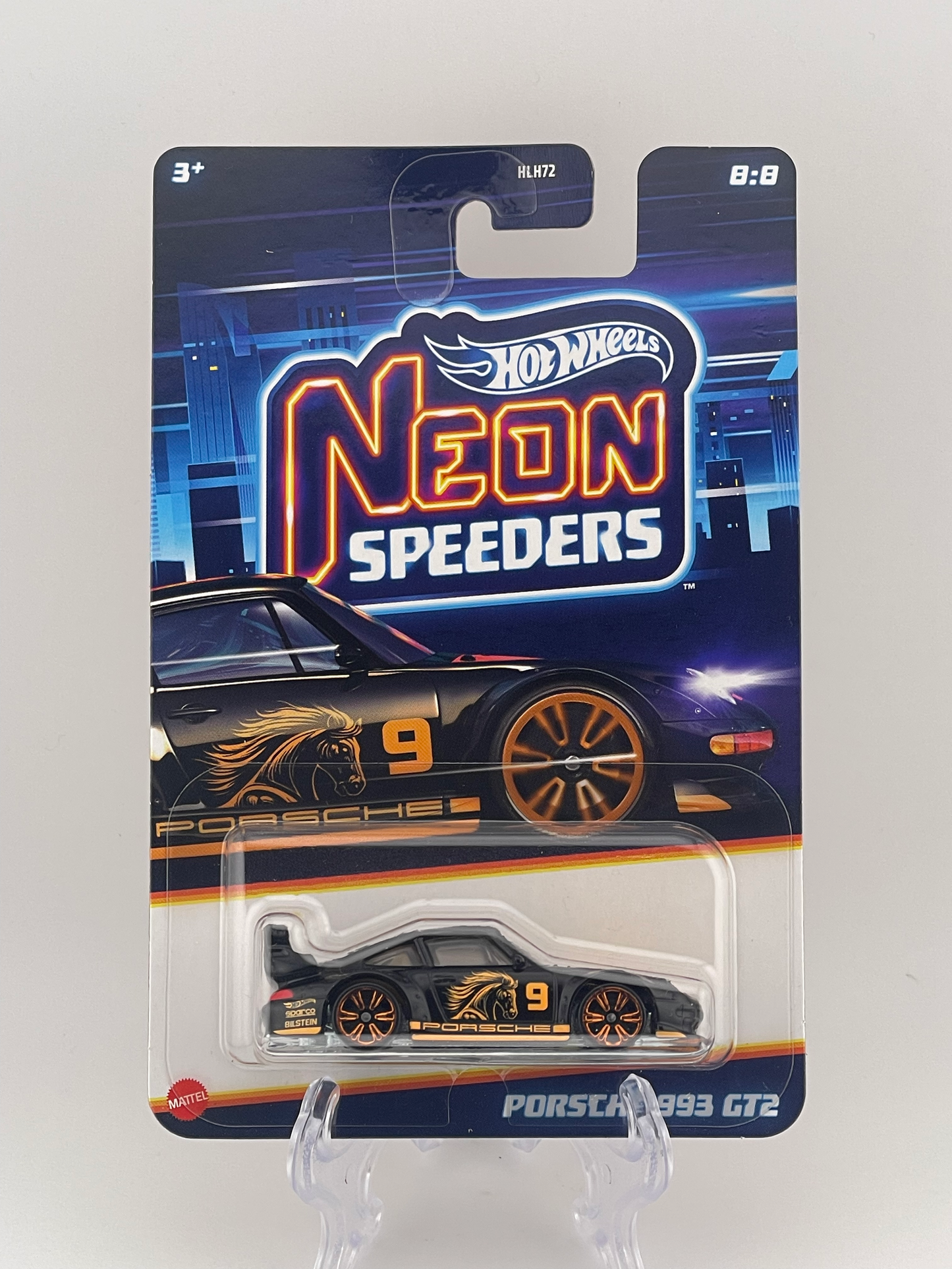 Hot Wheels Themed Assortment Neon Speeders 8/8 Porsche 993 GT2