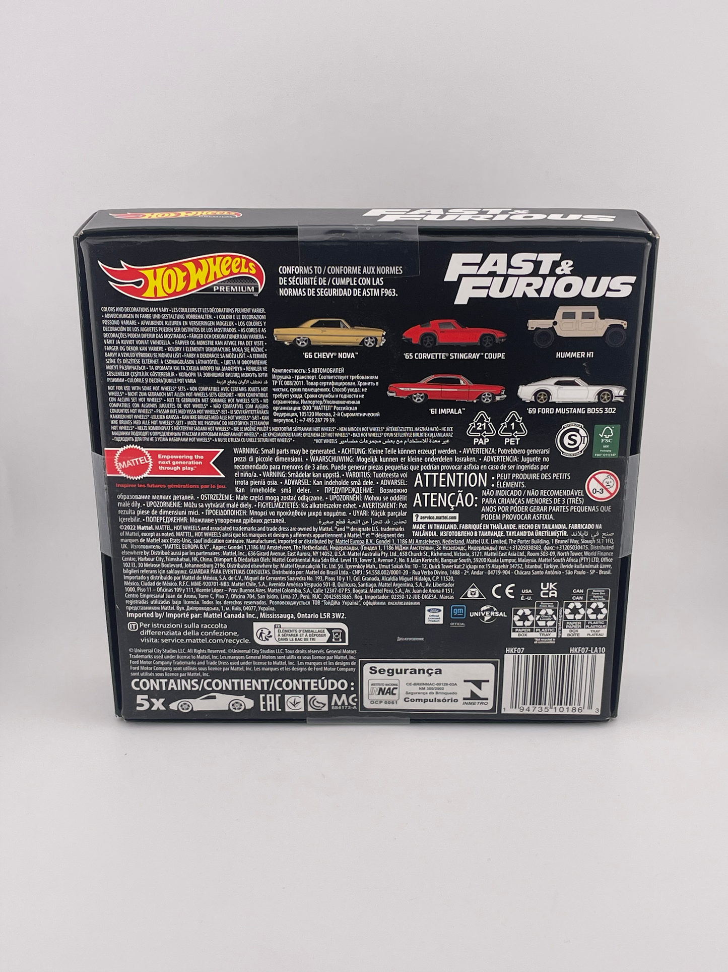 Hot Wheels Premium Fast & Furious Box Set