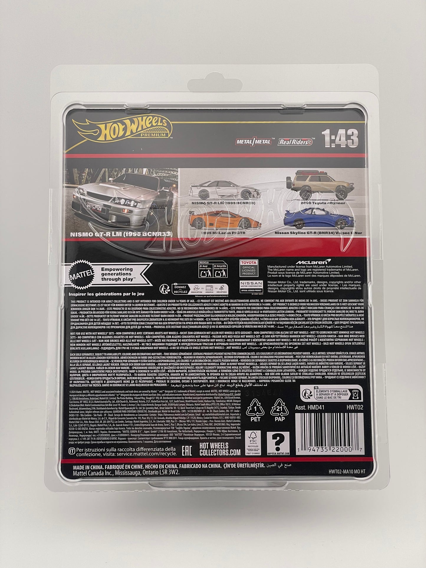 Hot Wheels Premium 1/43 Nismo GT-R LM (1995 BCNR33)