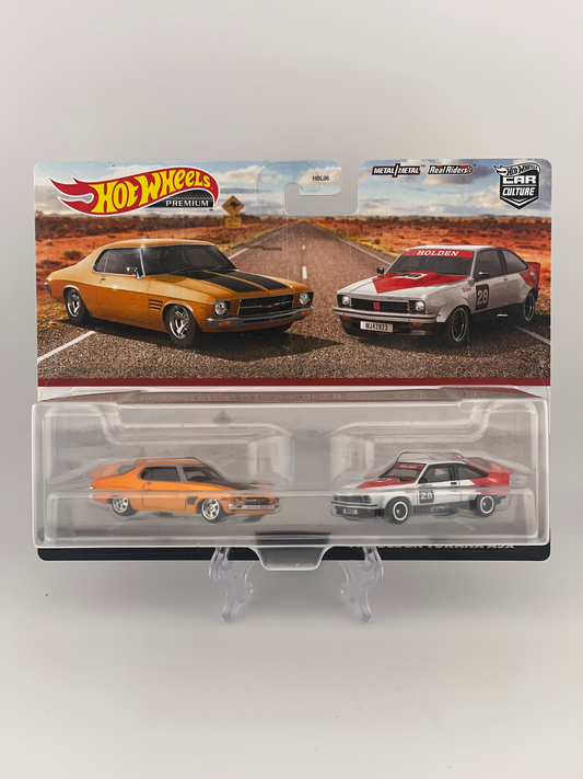 Hot Wheels Premium Car Culture Twin Pack '73 Holden Monaro GTS + '77 Holden Torana A9X