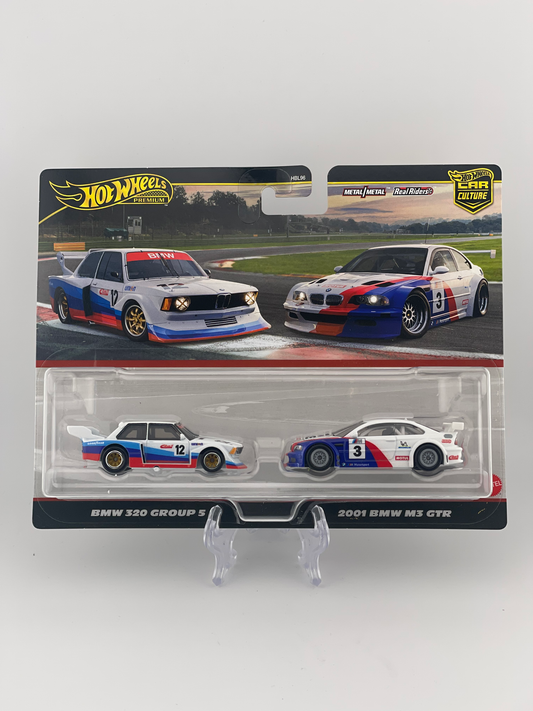 Hot Wheels Premium Car Culture Twin Pack BMW 320 Group 5 + 2001 BMW M3 GTR