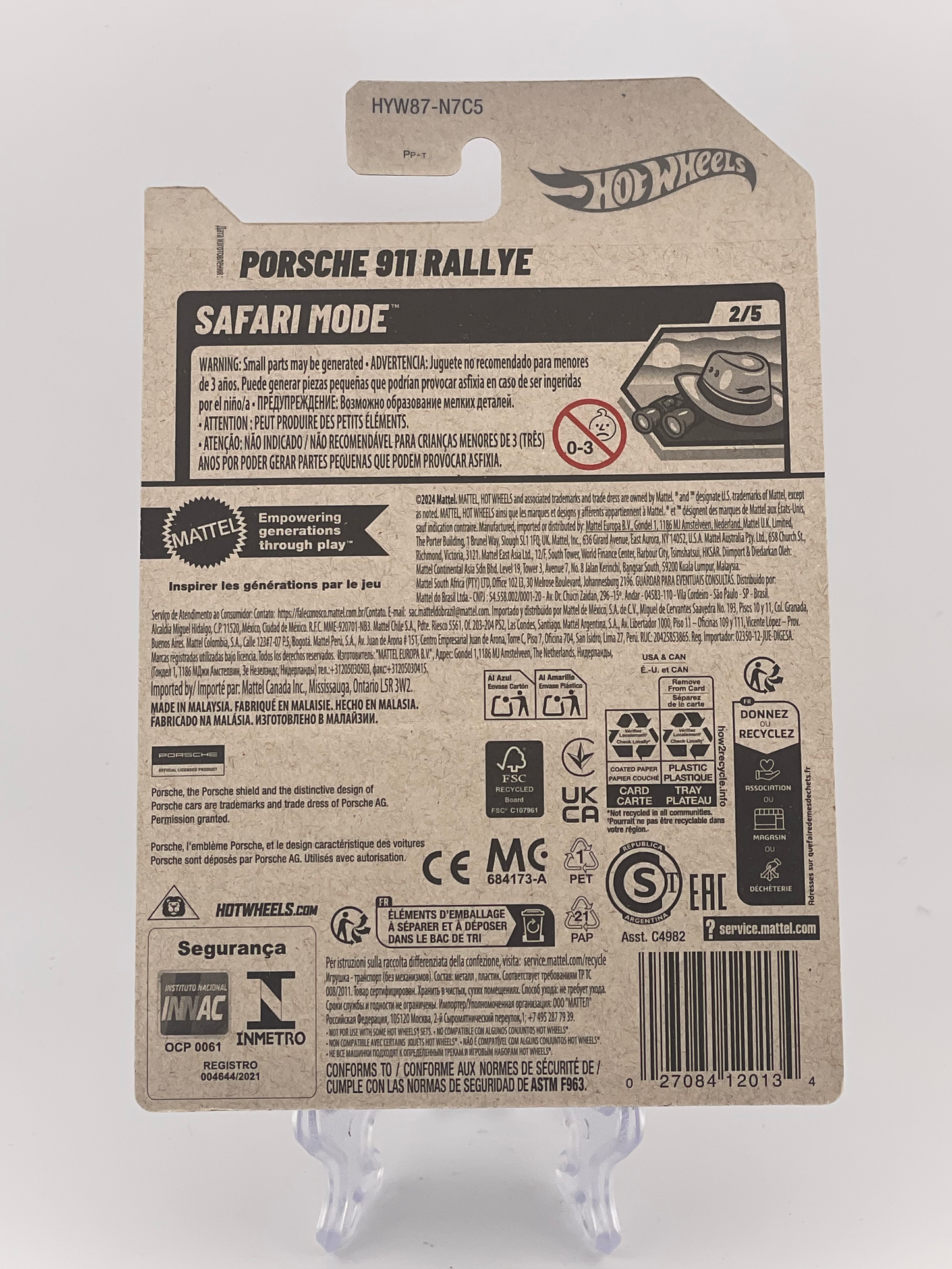 Hot Wheels Mainline Porsche 911 Rallye Safari Mode 2/5