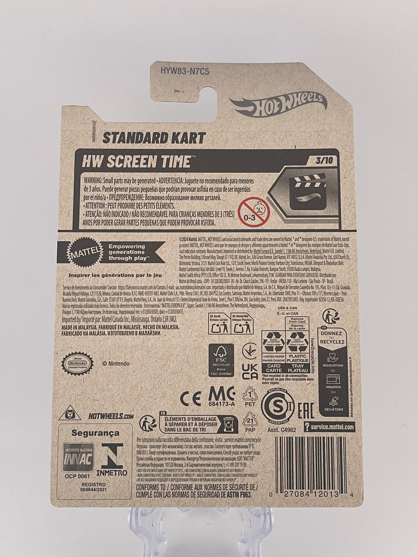 Hot Wheels Mainline Standard Kart HW Screen Time 3/10