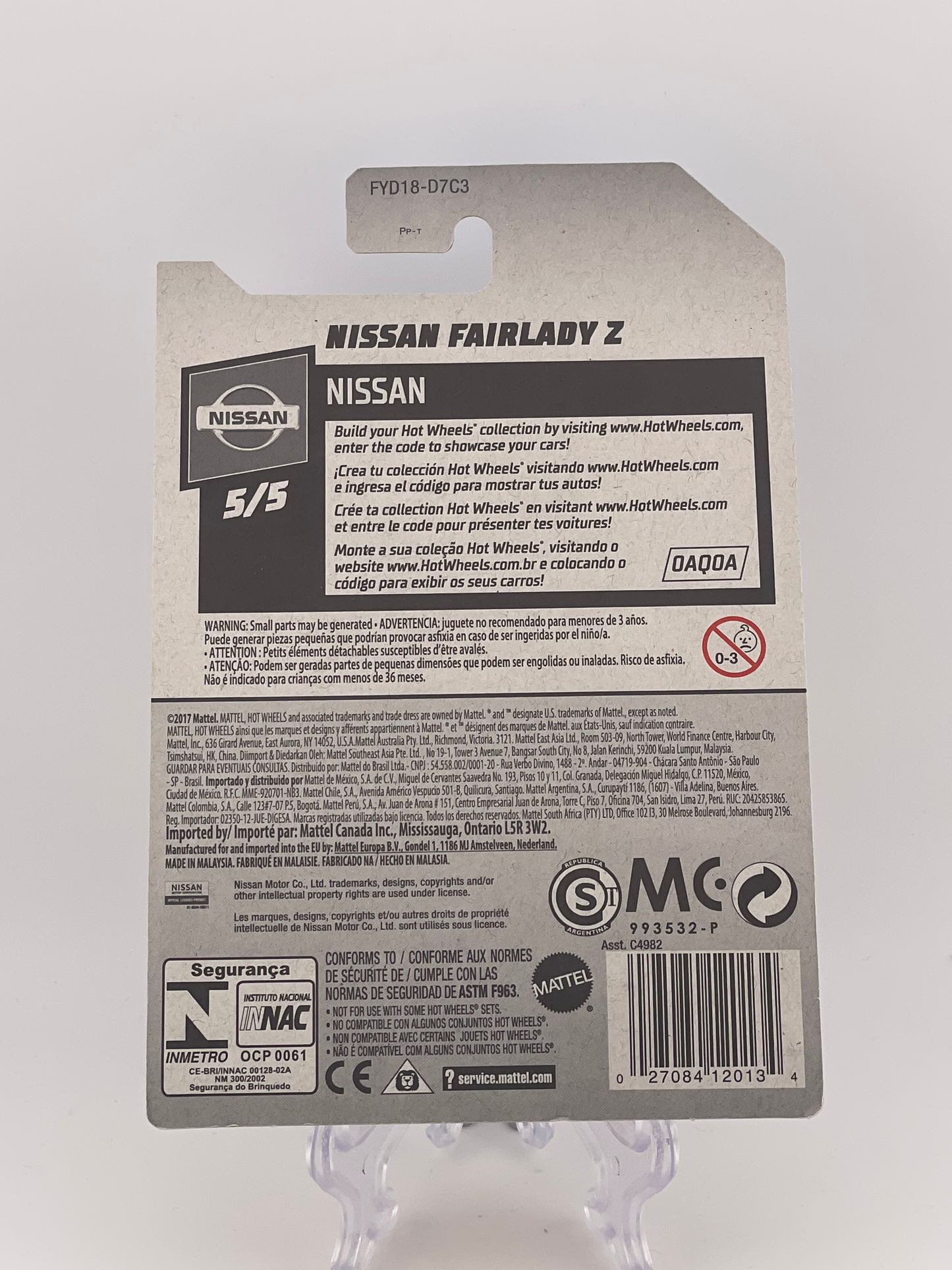 Hot Wheels Mainline Nissan Fairlady Z Nissan 5/5