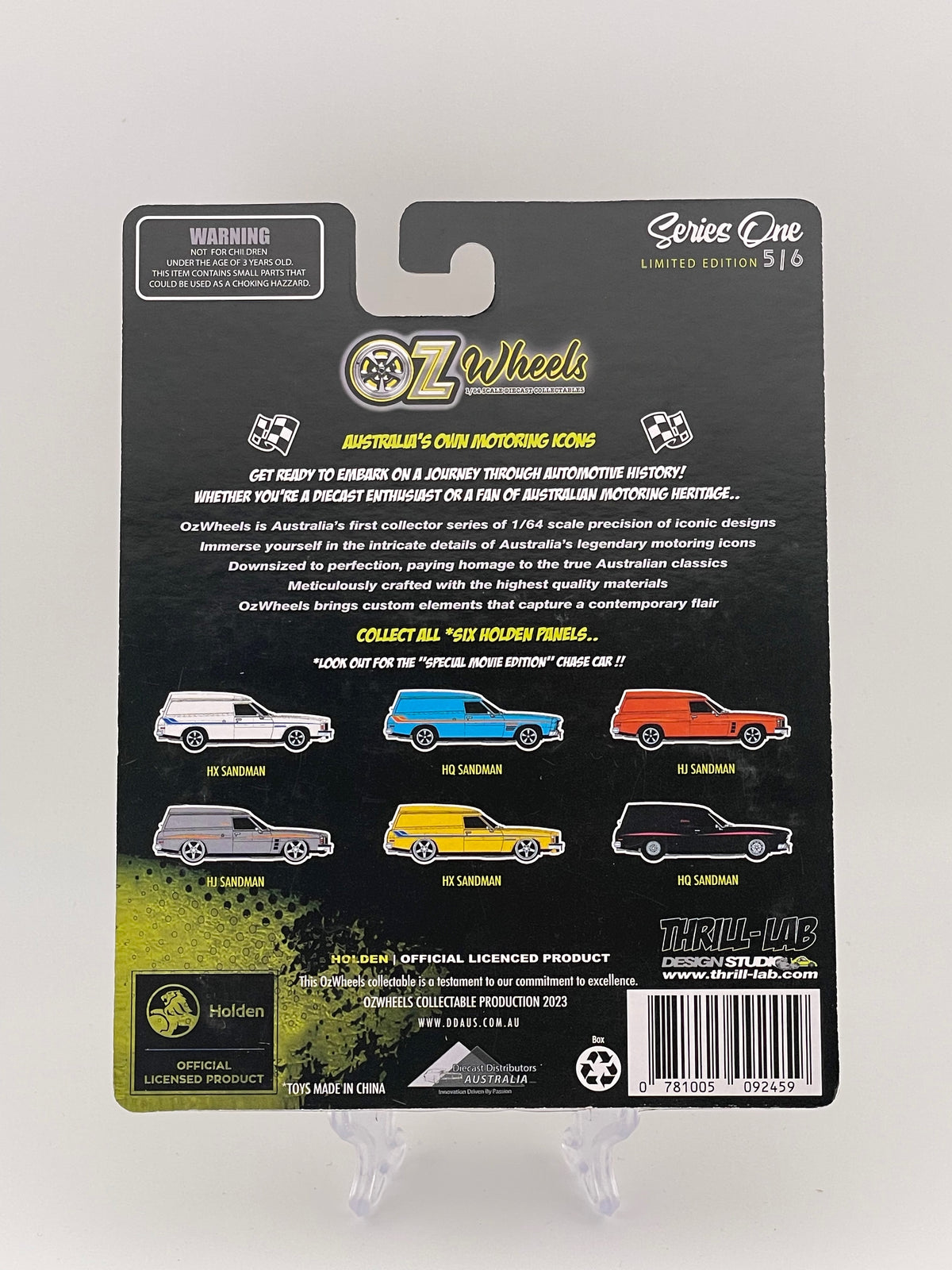 Oz Wheels Series 1 Limited Edition Holden Panels 5/6 Holden HH Sandman
