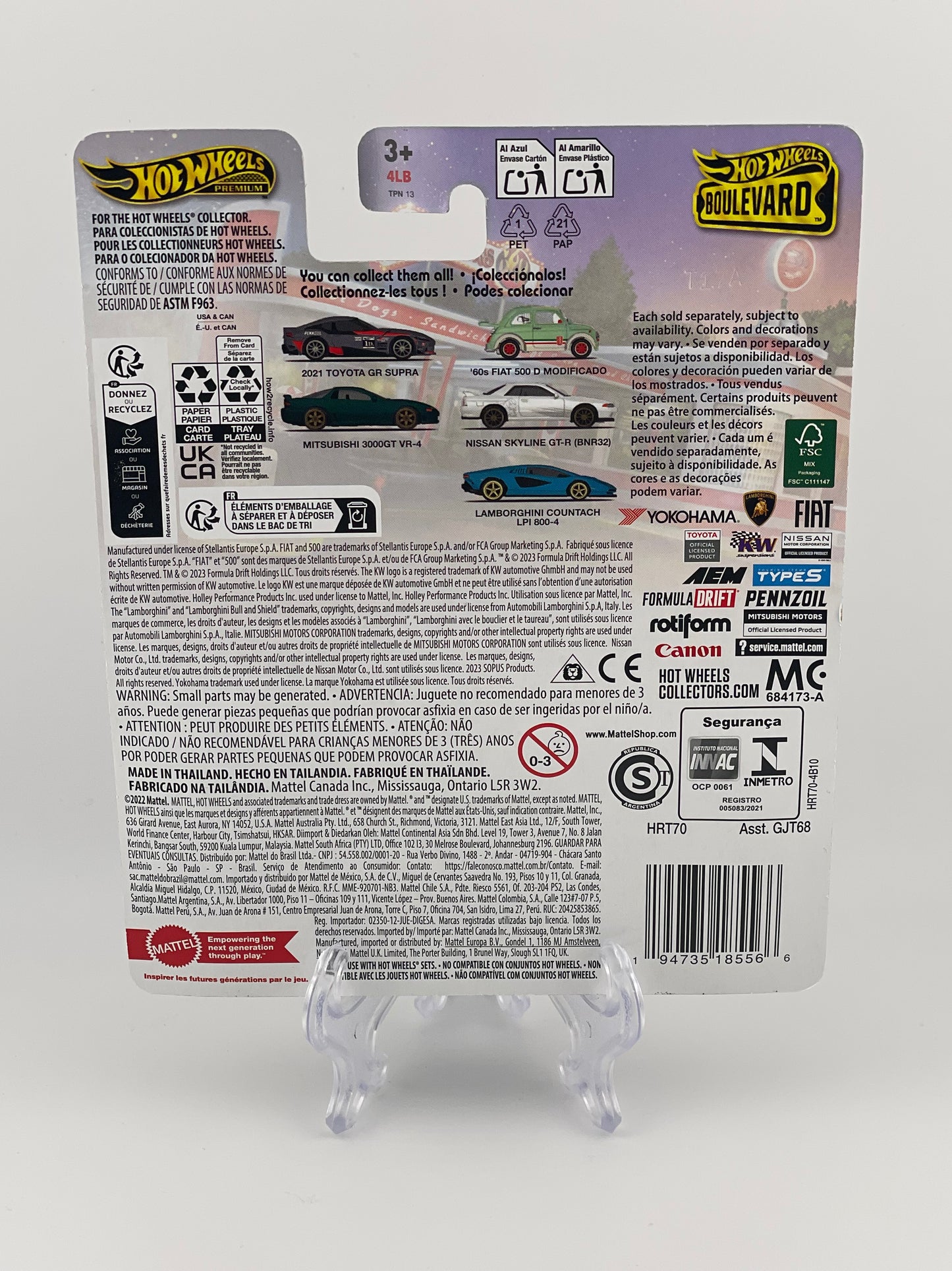 Hot Wheels Premium Boulevard #100 Lamborghini Countach LPI 800-4