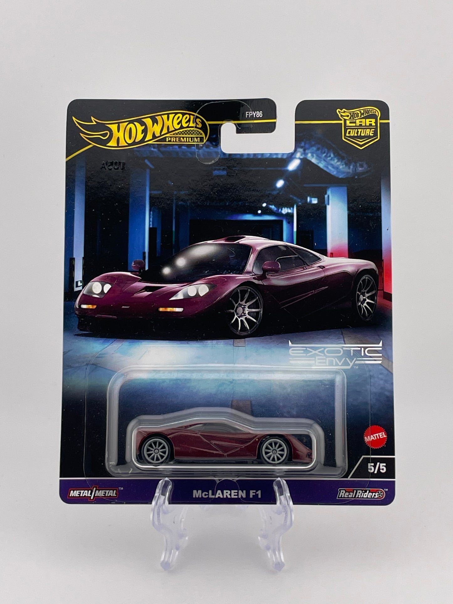Hot Wheels Premium Car Culture Exotic Envy 5/5 McLaren F1