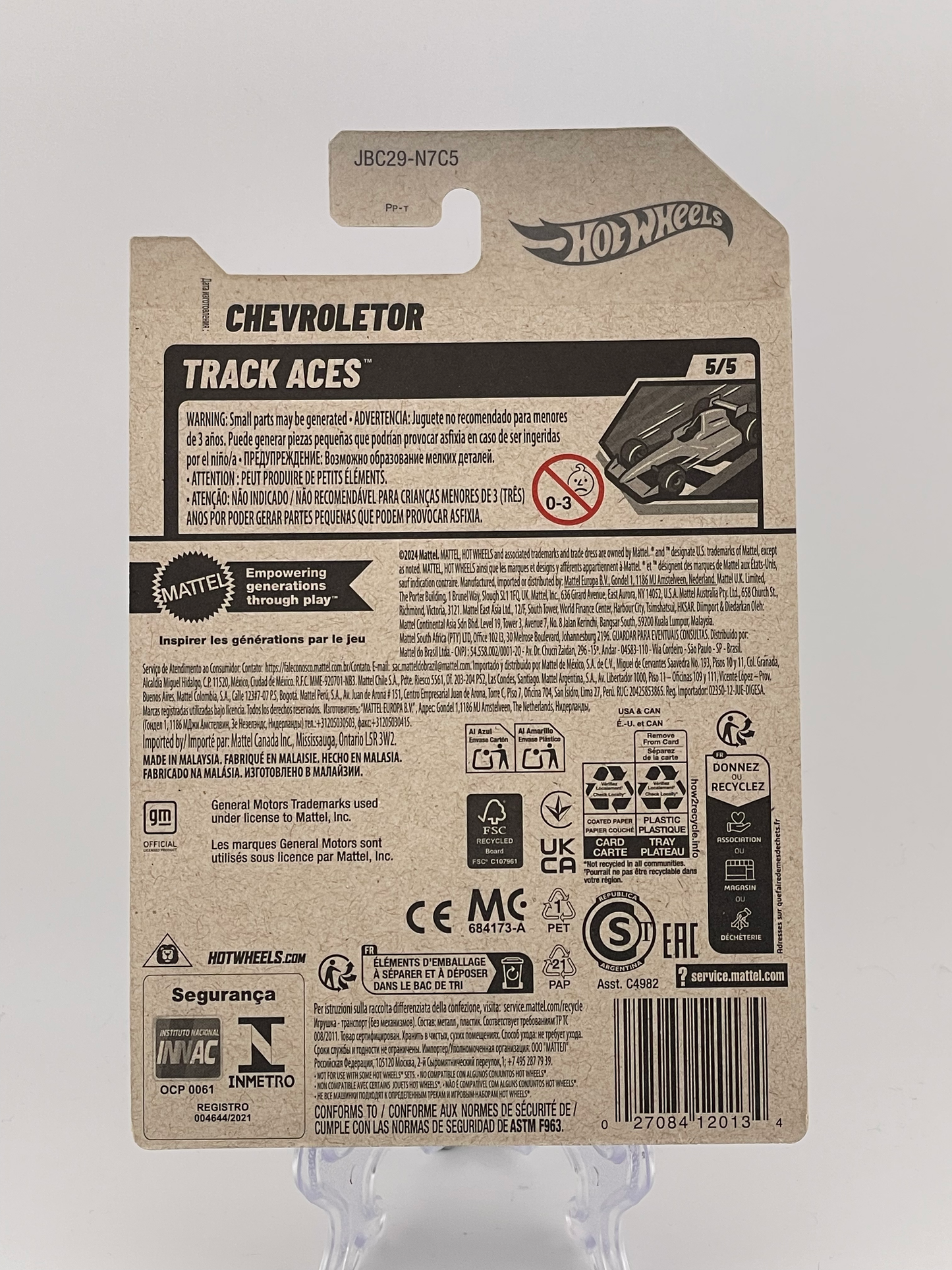 Hot Wheels Mainline Treasure Hunt *TH* Chevroletor Track Aces 5/5