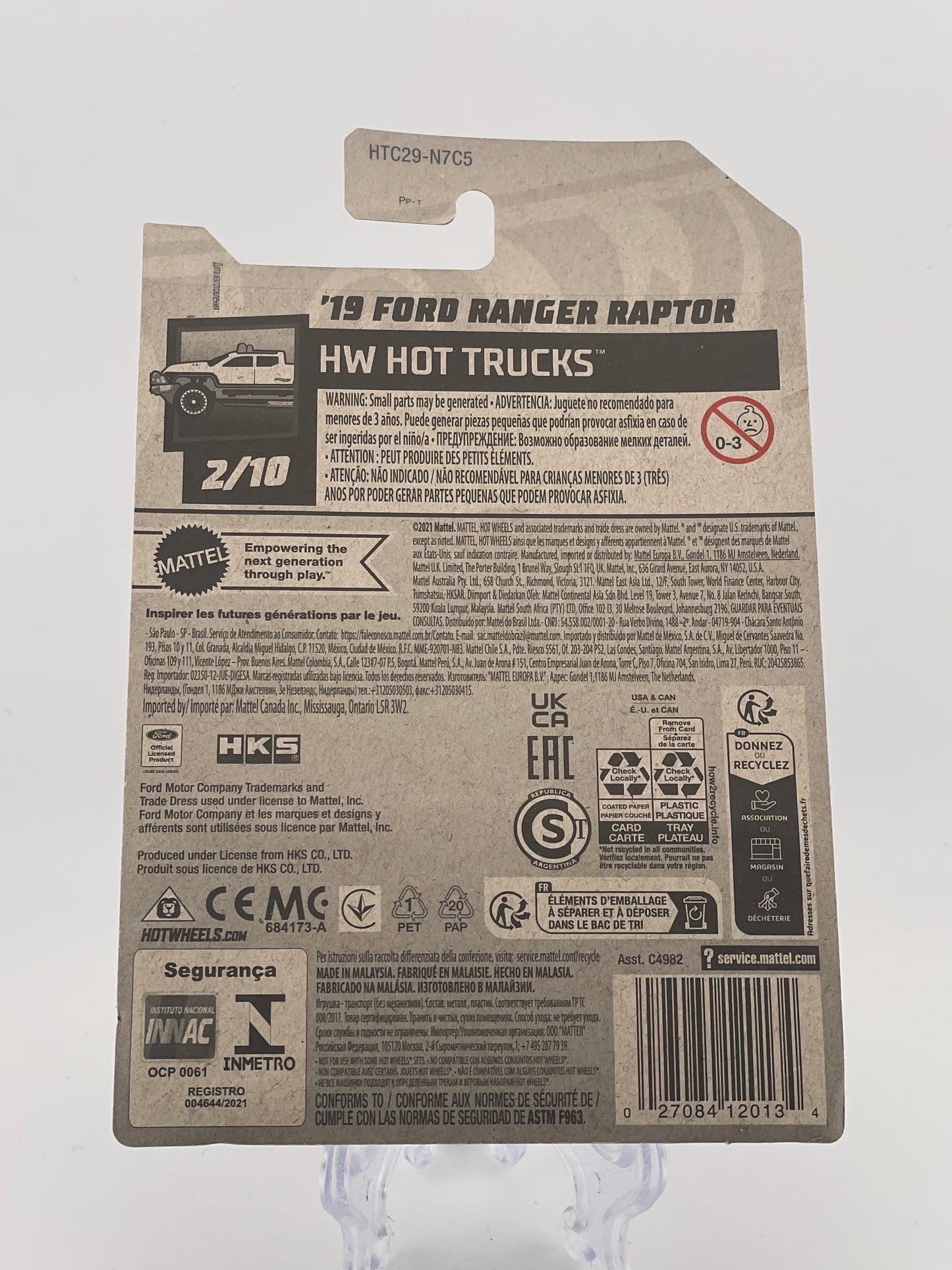 Hot Wheels Mainline '19 Ford Ranger Raptor HW Hot Trucks 2/10