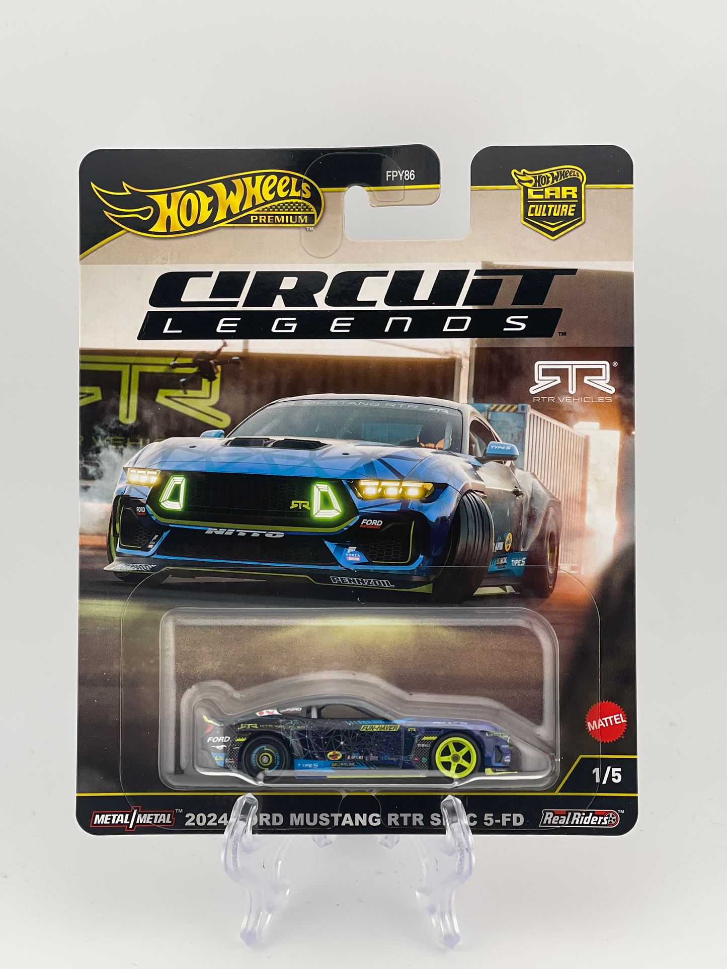 Hot Wheels Premium Car Culture Circuit Legends 1/5 2024 Ford Mustang RTR Spec 5-FD