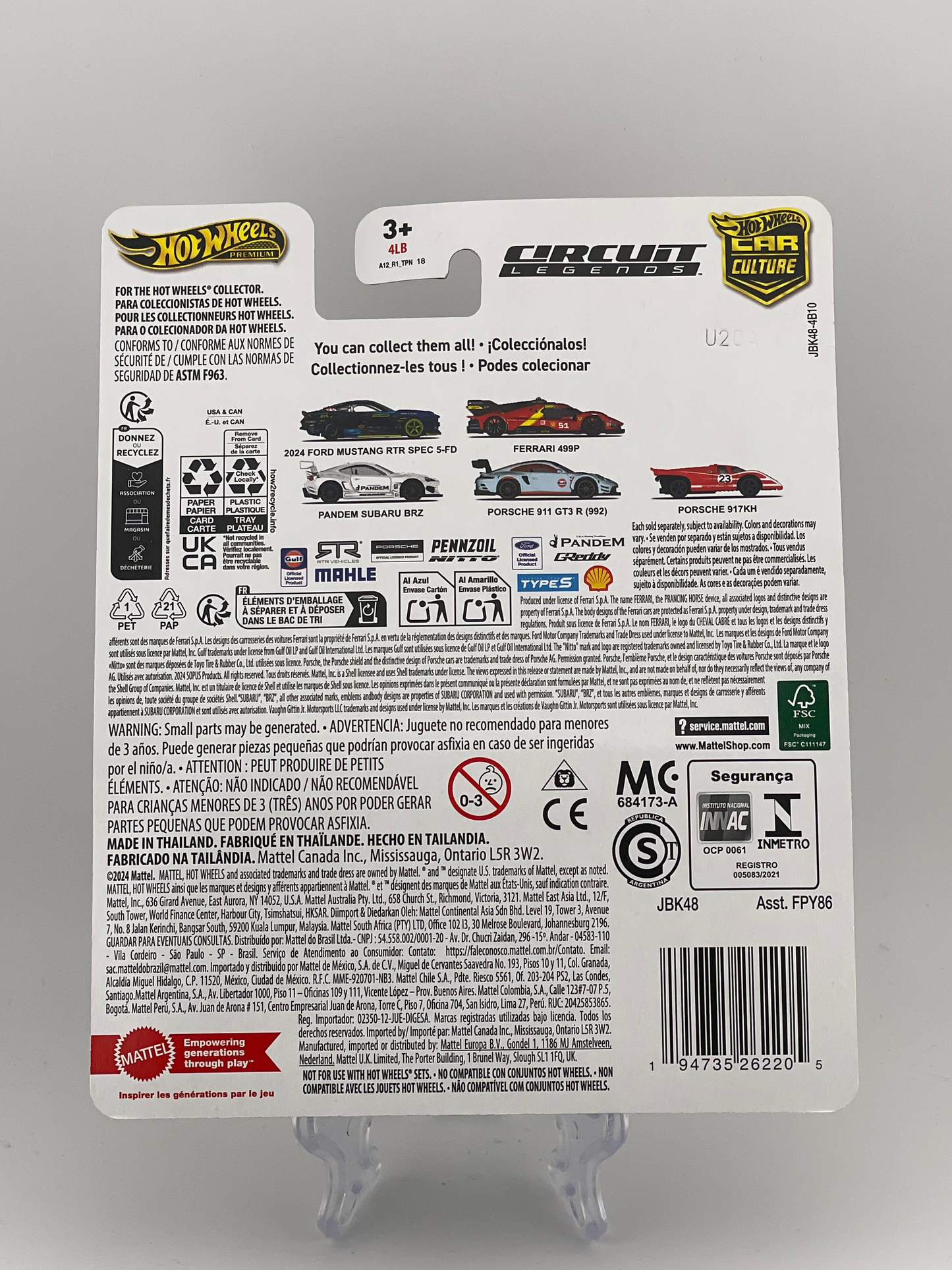 Hot Wheels Premium Car Culture Circuit Legends 1/5 2024 Ford Mustang RTR Spec 5-FD