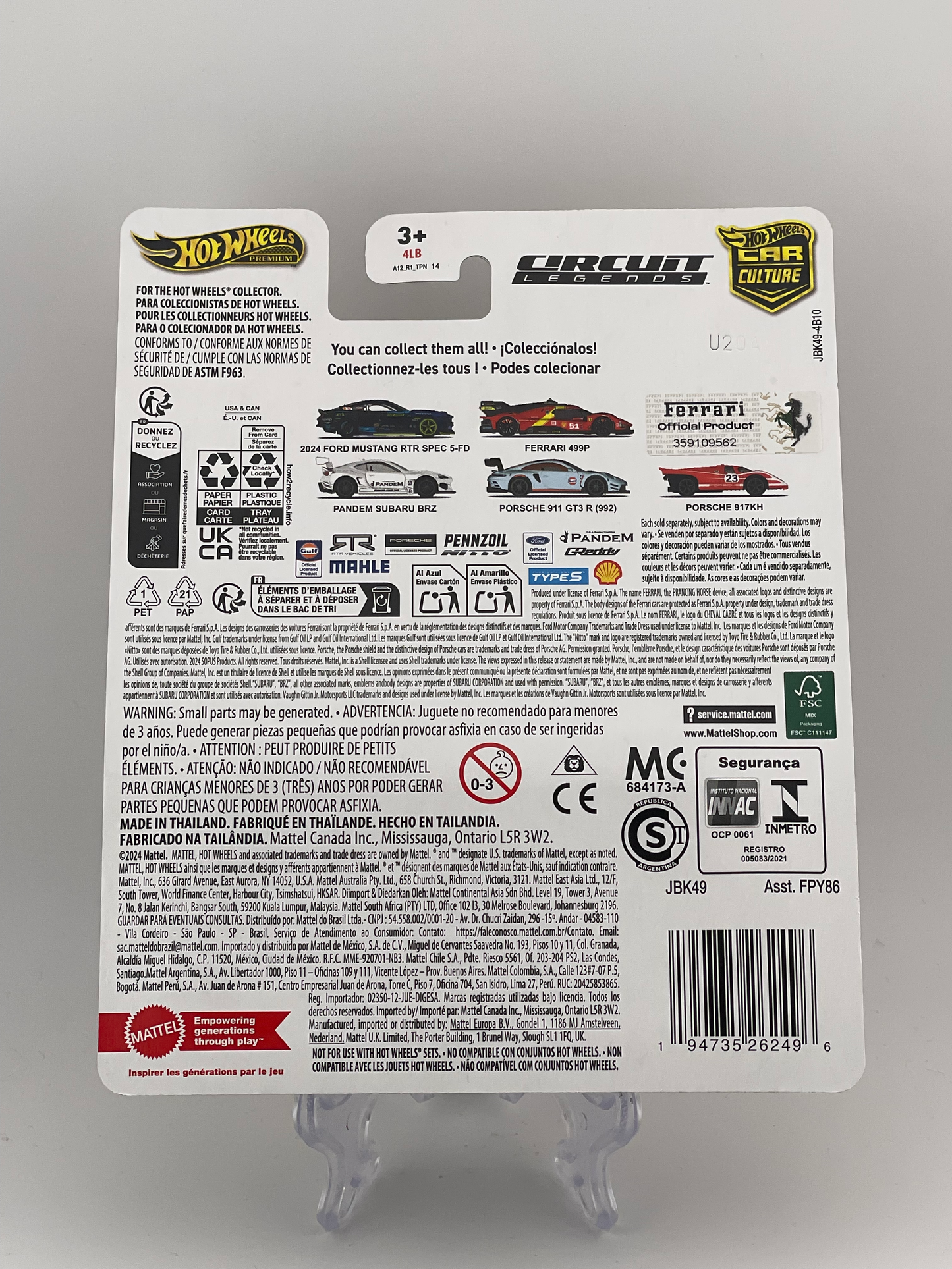 Hot Wheels Premium Car Culture Circuit Legends 2/5 Ferrari 499P