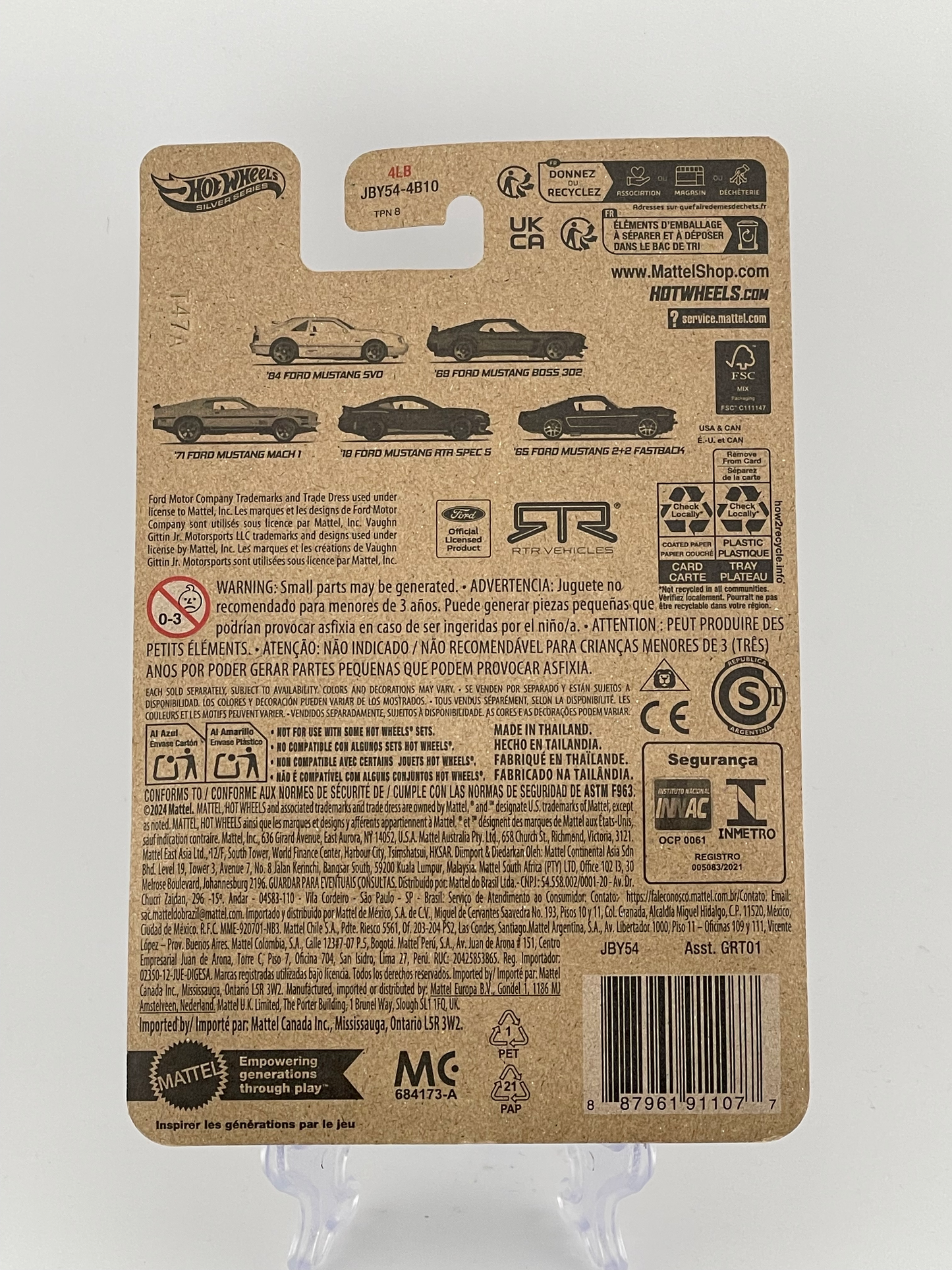 Hot Wheels Silver Series Mustang 60 Years *CHASE* 5/5 '65 Ford Mustang 2+2 Fastback