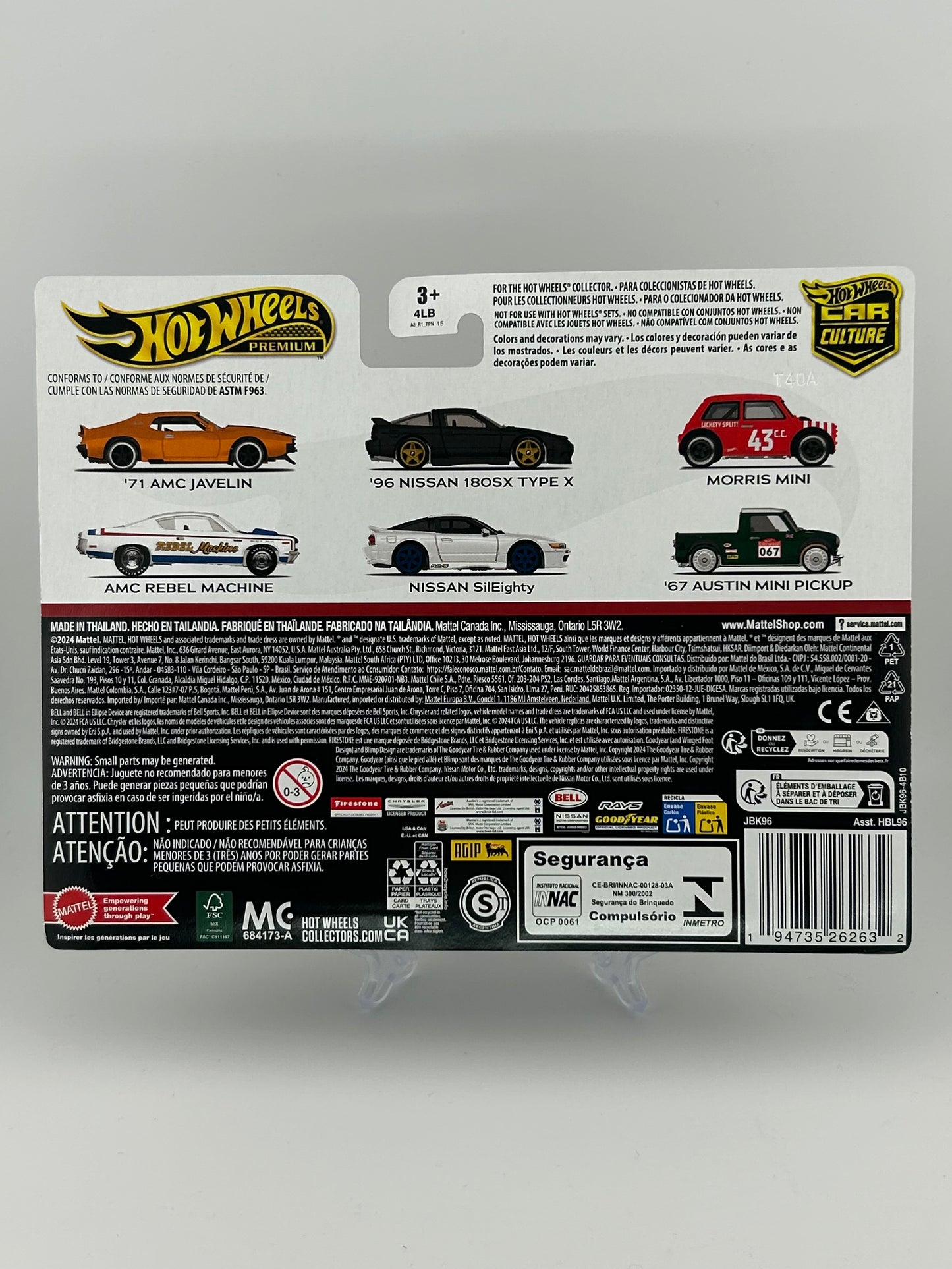Hot Wheels Premium Car Culture Twin Pack '96 Nissan 180SX Type X + Nissan SilEighty