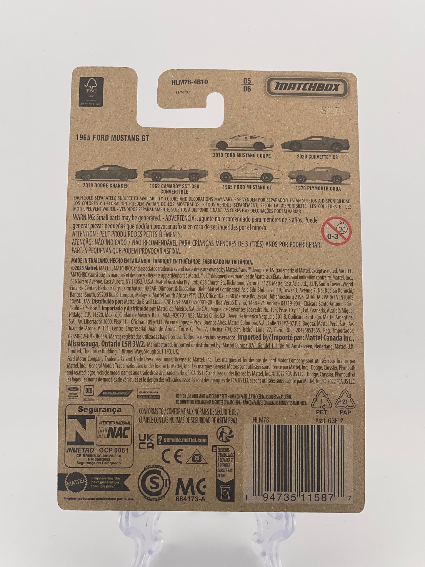 Matchbox Themed Assorted - Matchbox Muscle 6 Car Set