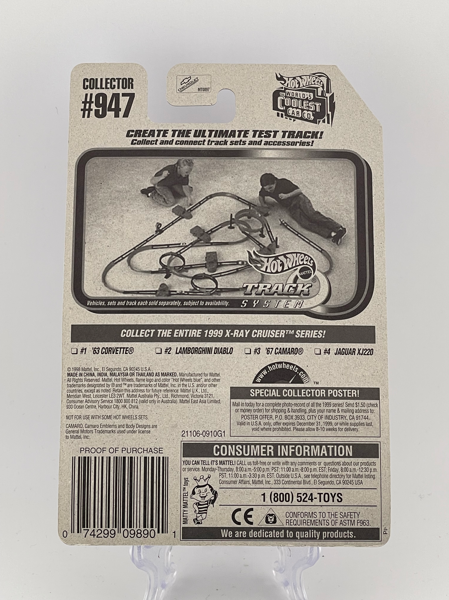 Hot Wheels Mainline '67 Camaro X-ray Cruiser Series 3/4