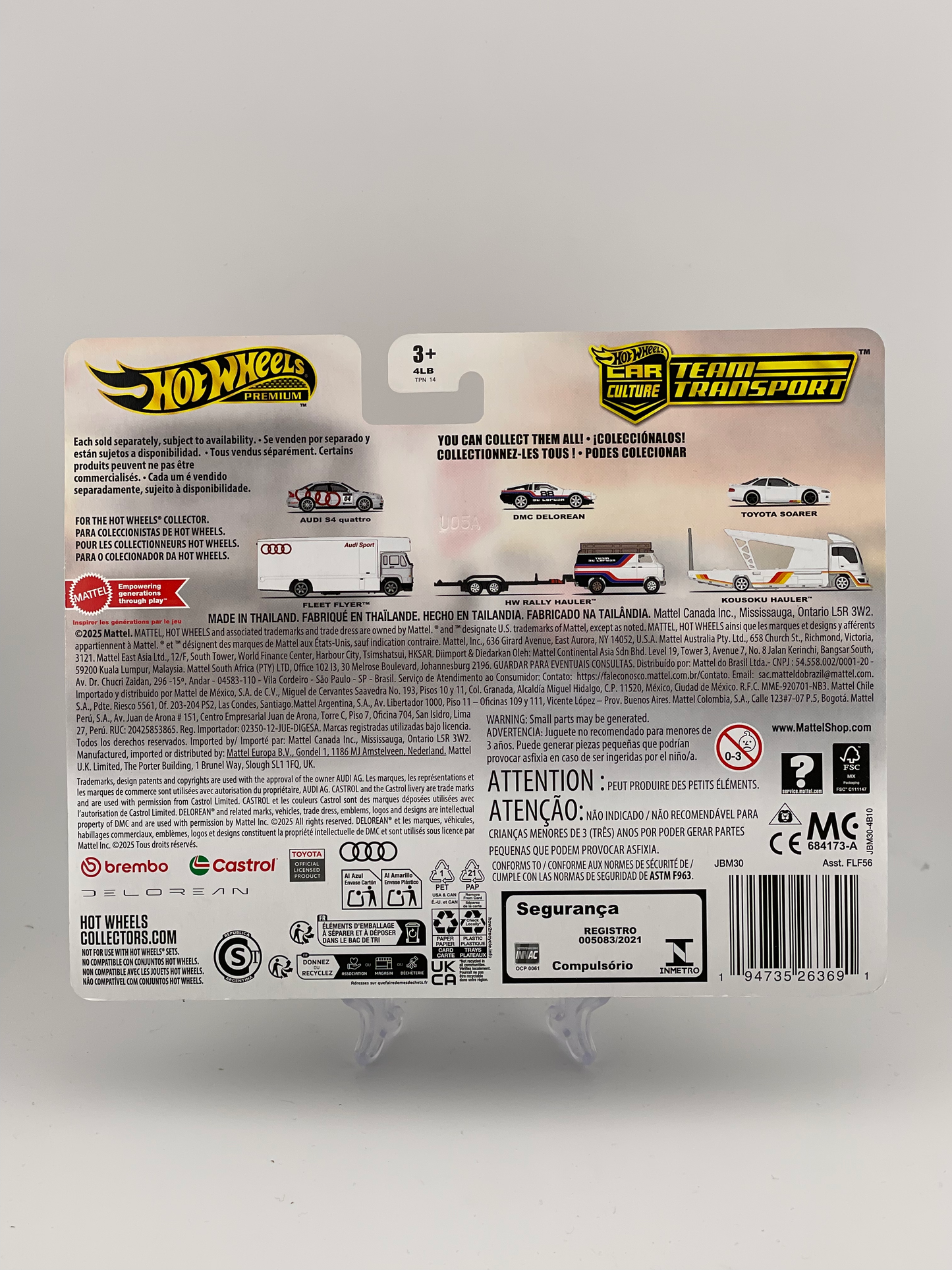 Hot Wheels Premium Car Culture Team Transport #77 Audi S4 Quattro + Fleet Flyer