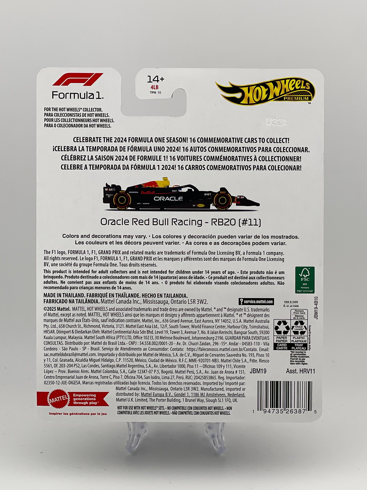 Hot Wheels Premium Formula 1 2024 Oracle Red Bull Racing - RB20 (#11)