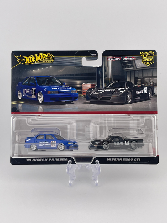 Hot Wheels Premium Car Culture Twin Pack '94 Nissan Primera + Nissan R390 GT1