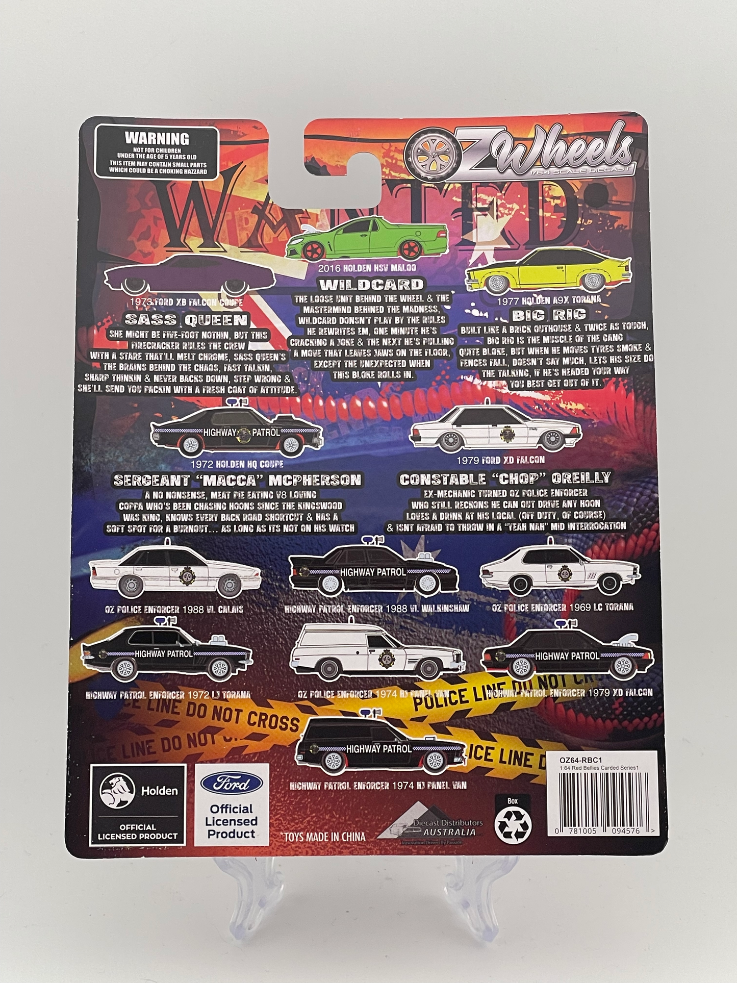 Oz Wheels Redbellies Enforcers 1972 Holden HQ Monaro