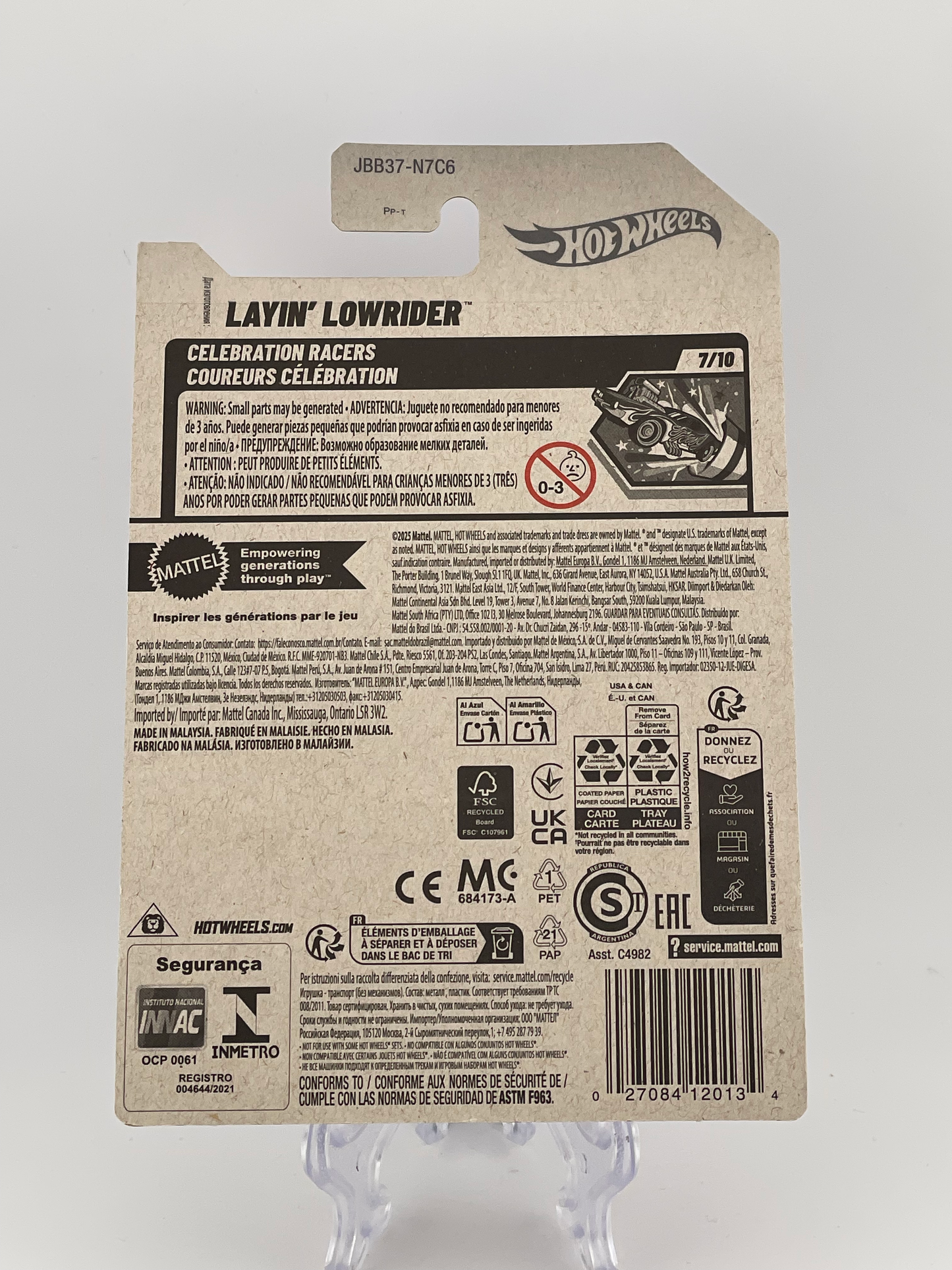 Hot Wheels Mainline Layin' Lowrider Celebration Racers 7/10