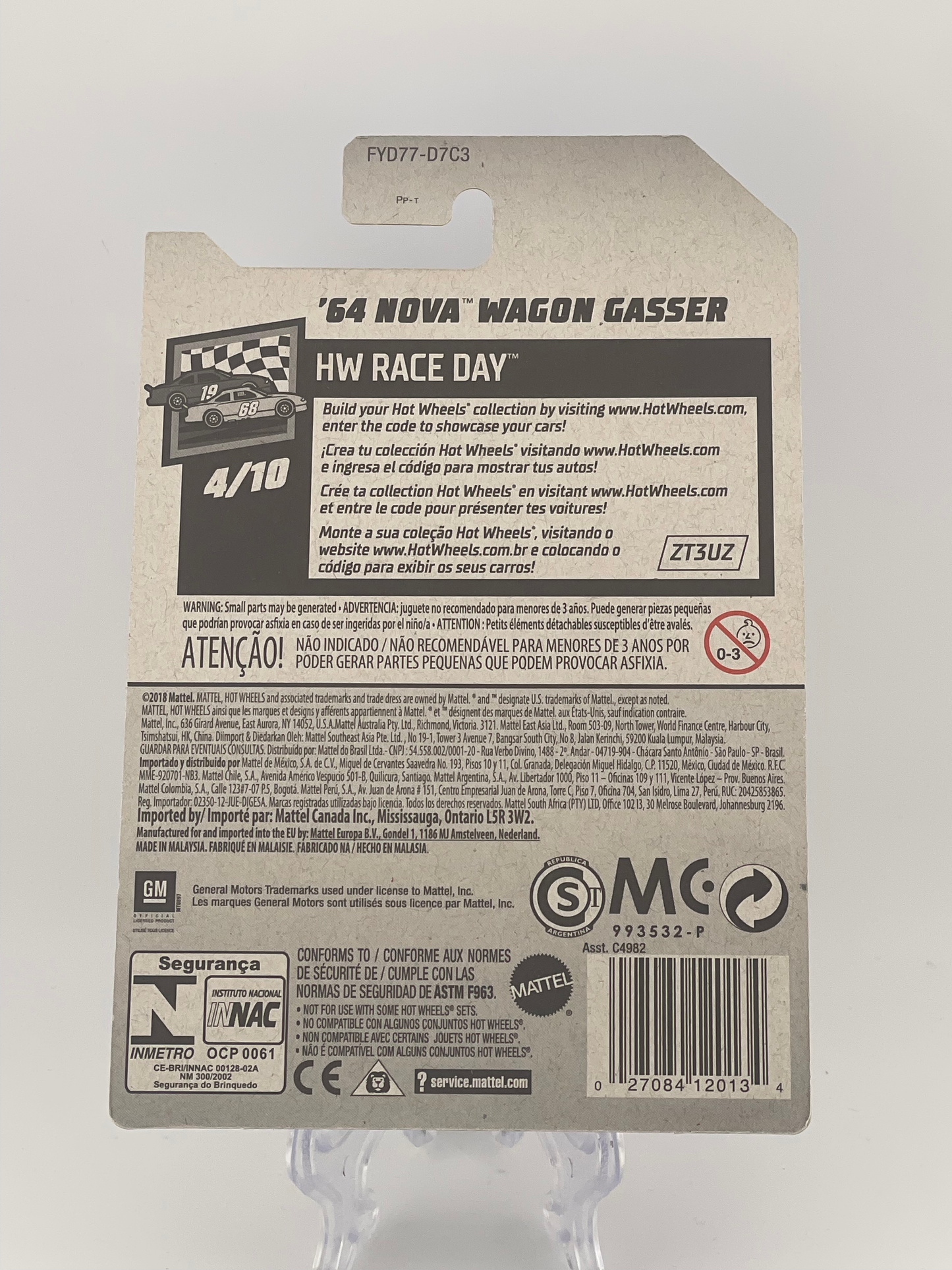 Hot Wheels Mainline '64 Nova Wagon Gasser HW Race Day 4/10