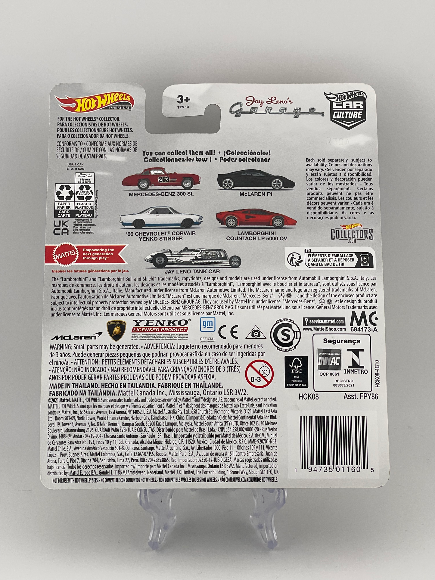 Hot Wheels Premium Car Culture Jay Leno's Garage 2/5 McLaren F1