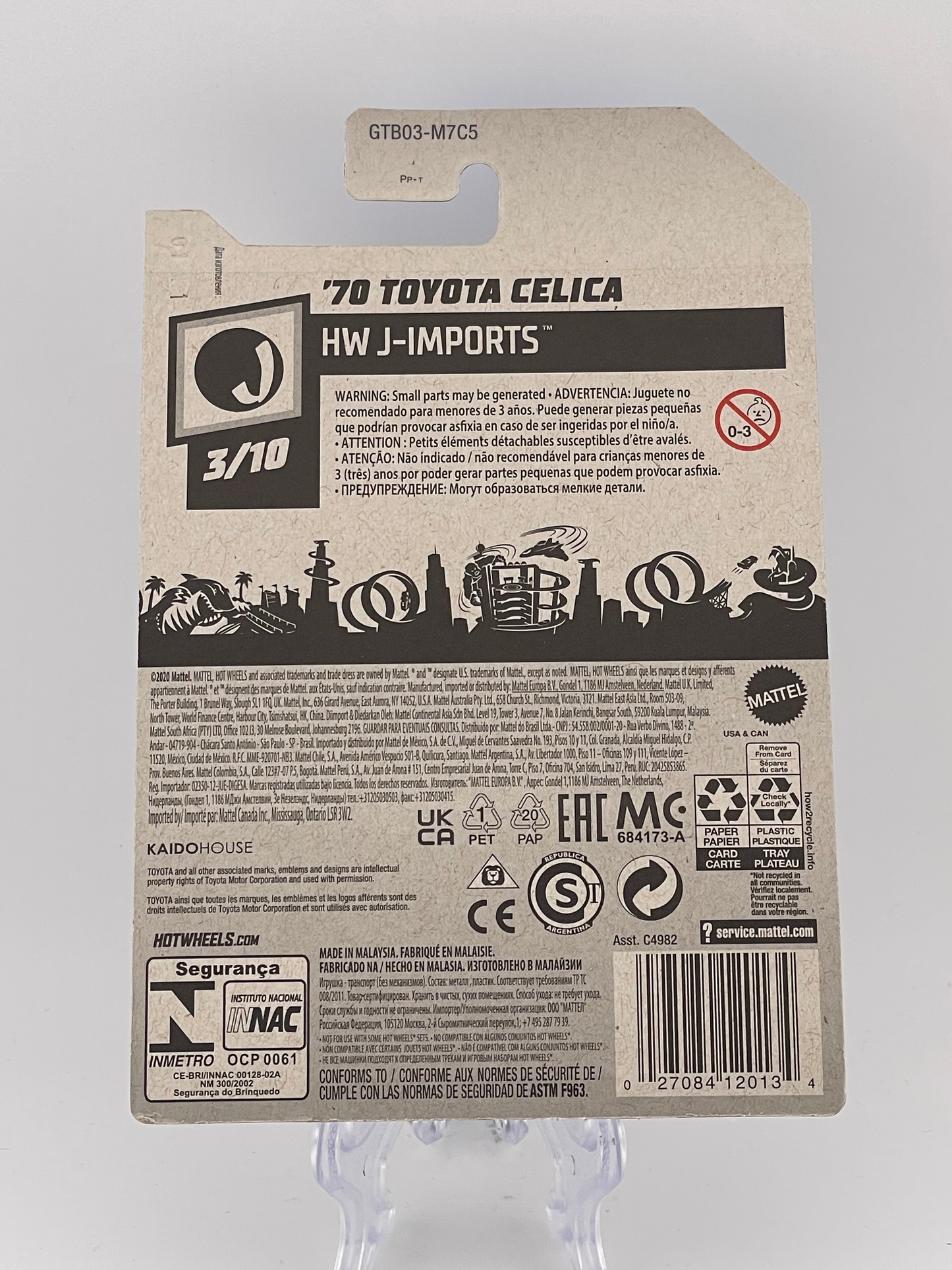 Hot Wheels Mainline '70 Toyota Celica HW J-Imports 3/10