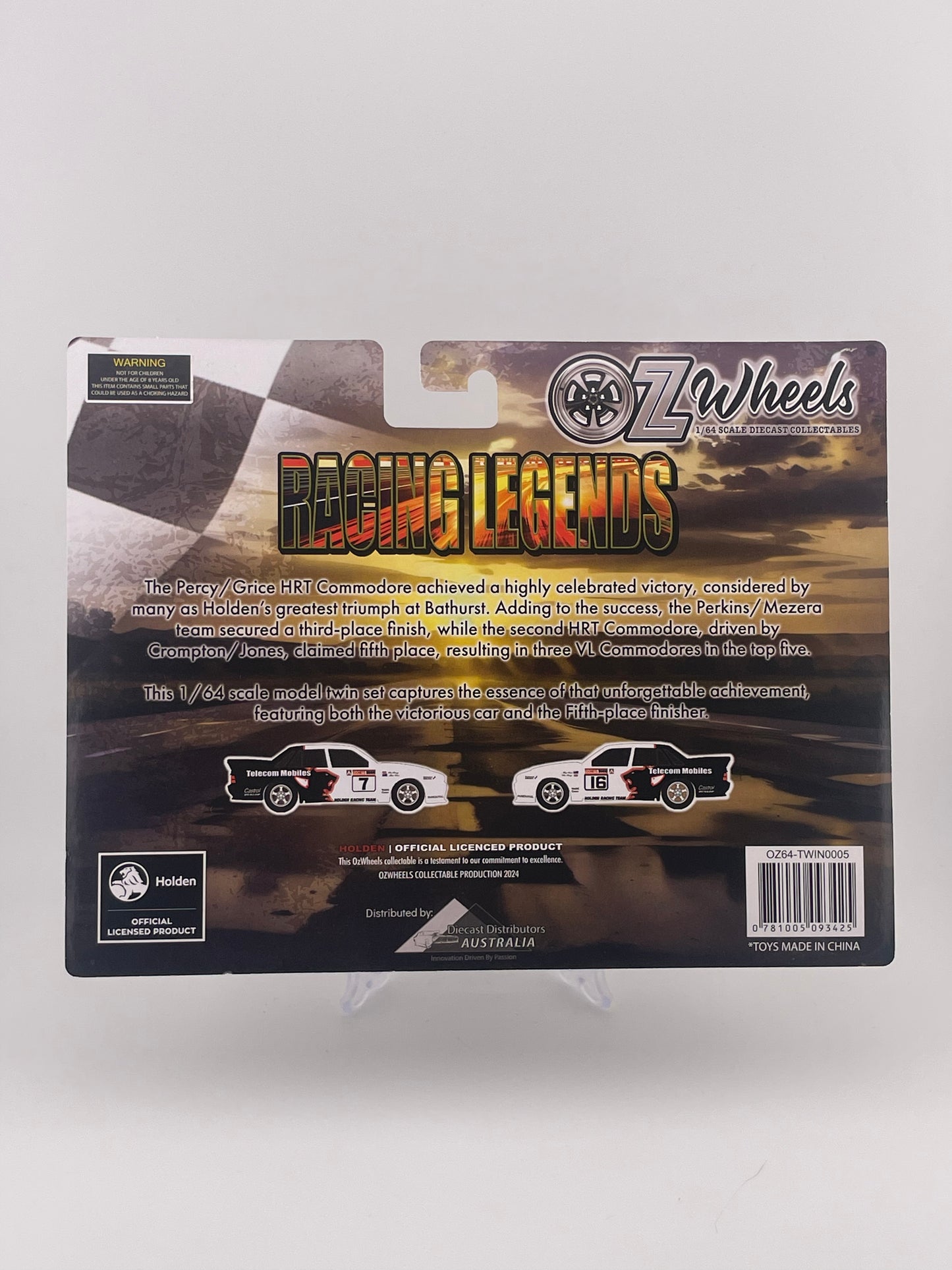 Oz Wheels Twin Pack Racing Legends 1990 Holden Racing Team 1st & 5th Toohey's 1000