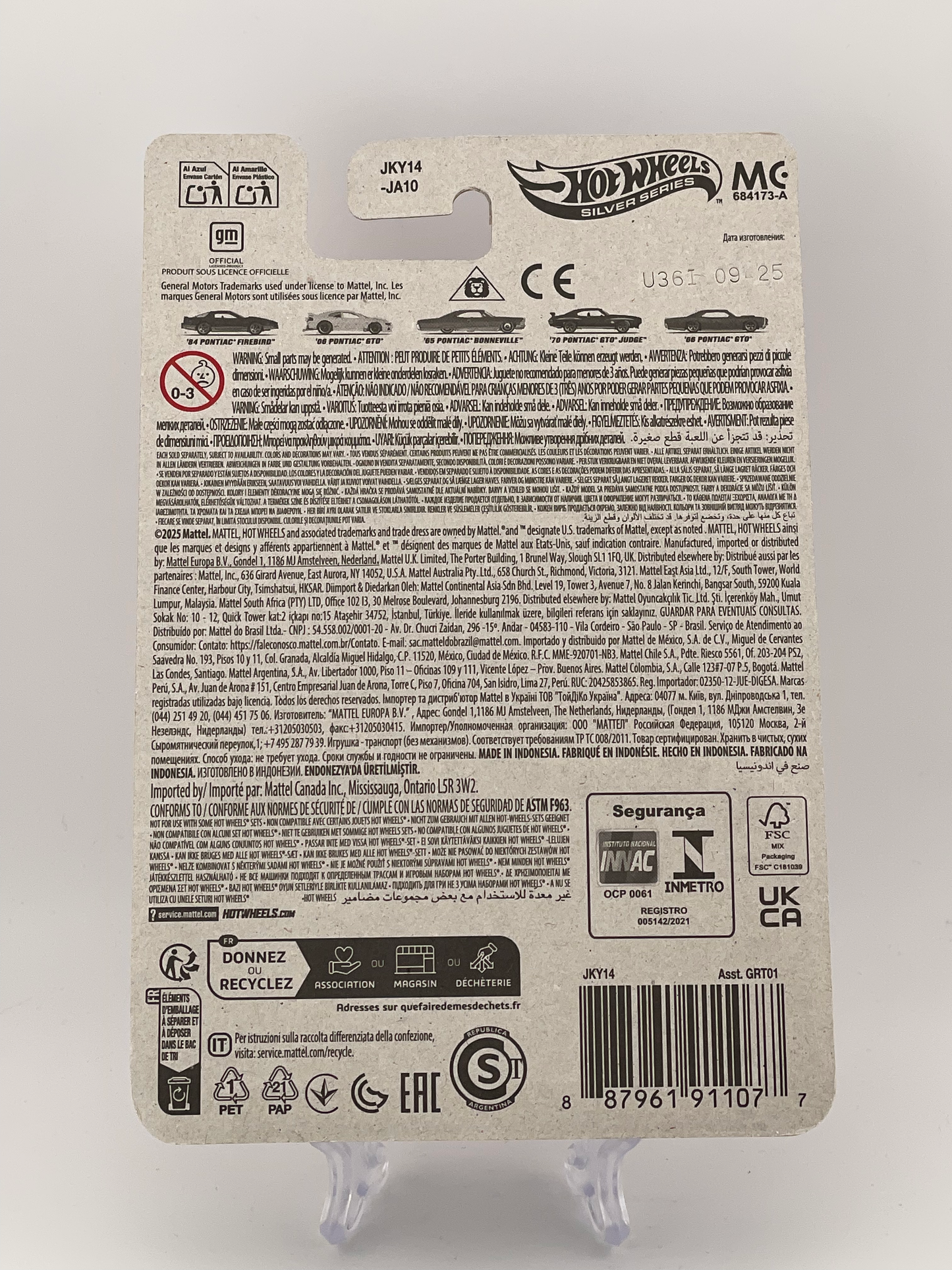 Hot Wheels Silver Series Pontiac 5/5 '66 Pontiac GTO