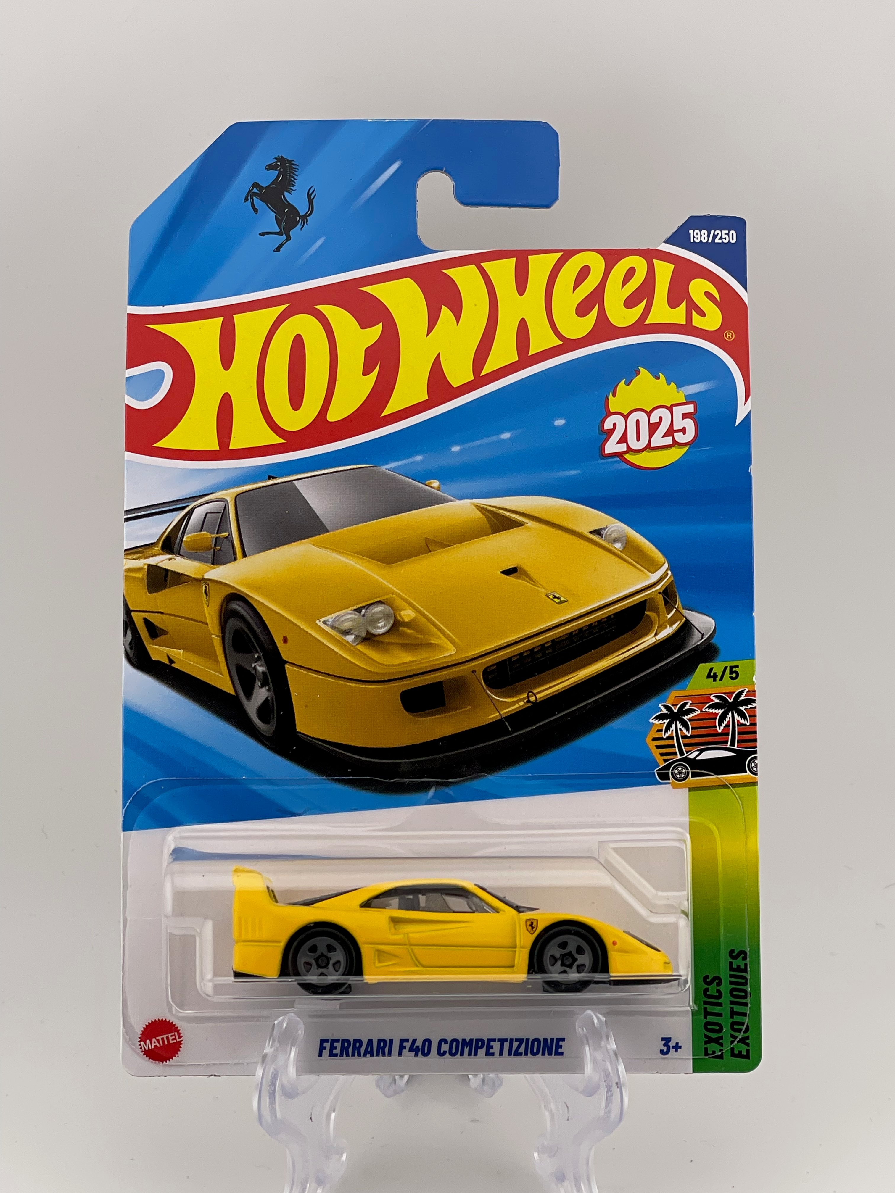 Hot Wheels Mainline Ferrari F40 Competizione Exotics 4/5 – Burnsie