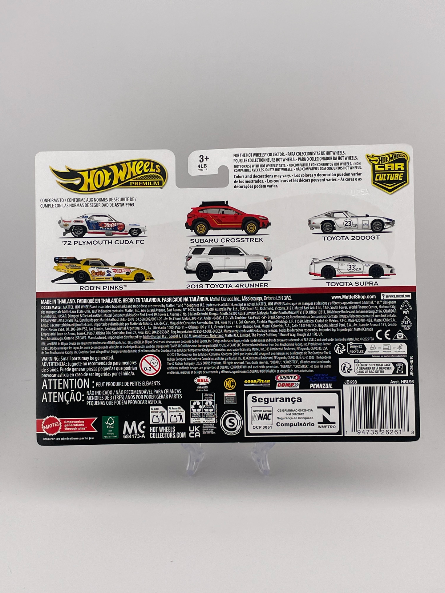 Hot Wheels Premium Car Culture Twin Pack Subaru Crosstrek + 2018 Toyota 4Runner