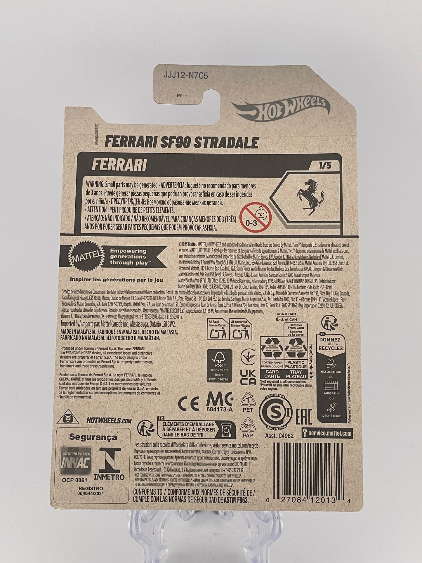 Hot Wheels Mainline Ferrari SF90 Stradale Ferrari 1/5