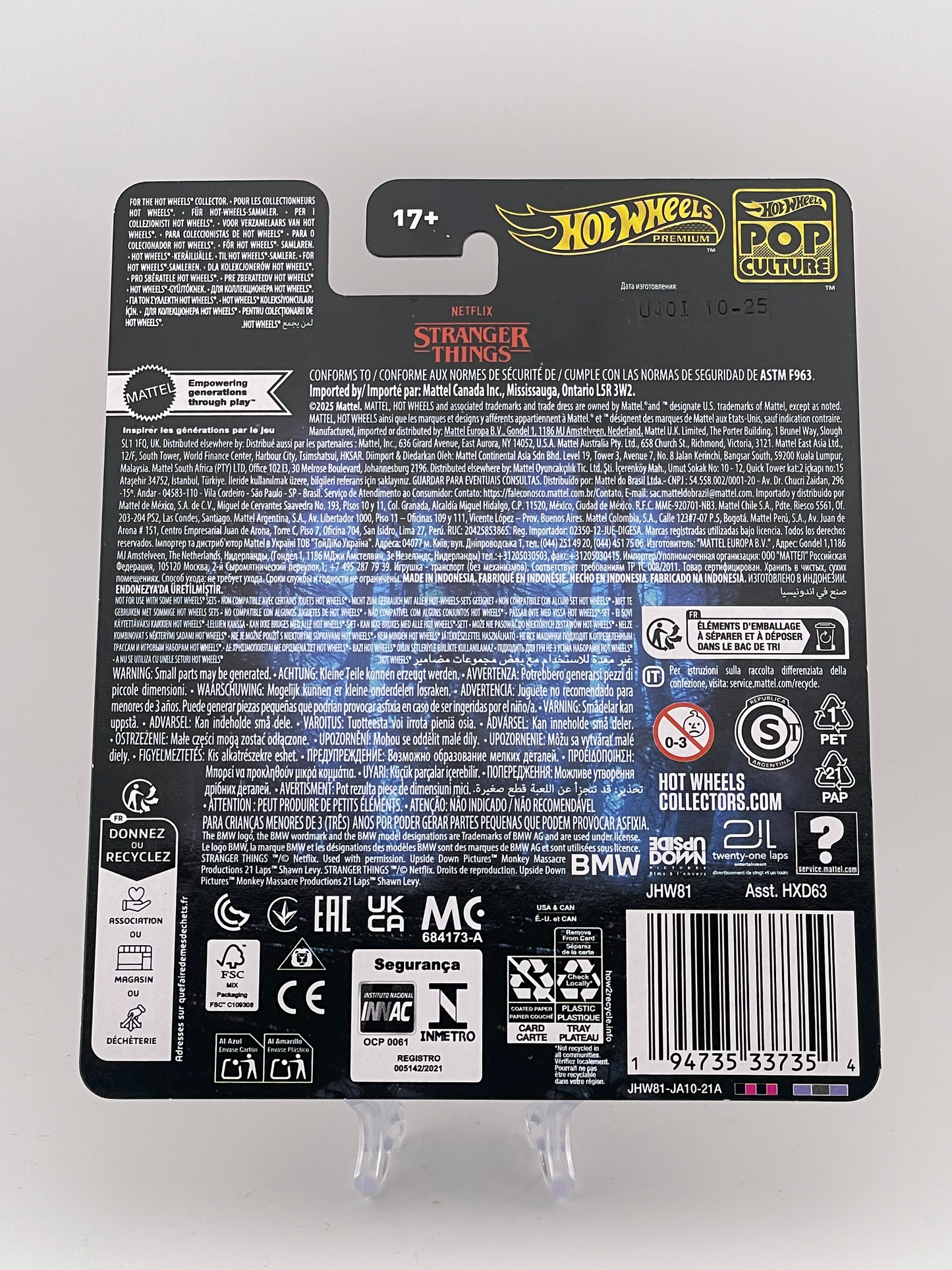 Hot Wheels Premium Pop Culture Stranger Things 1983 BMW 733i