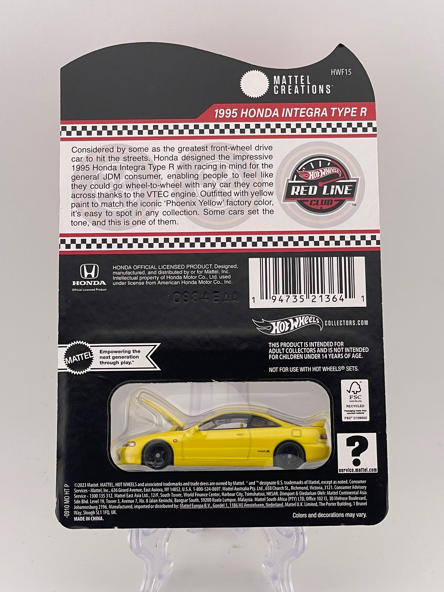 Hot Wheels RLC 1995 Honda Integra Type R