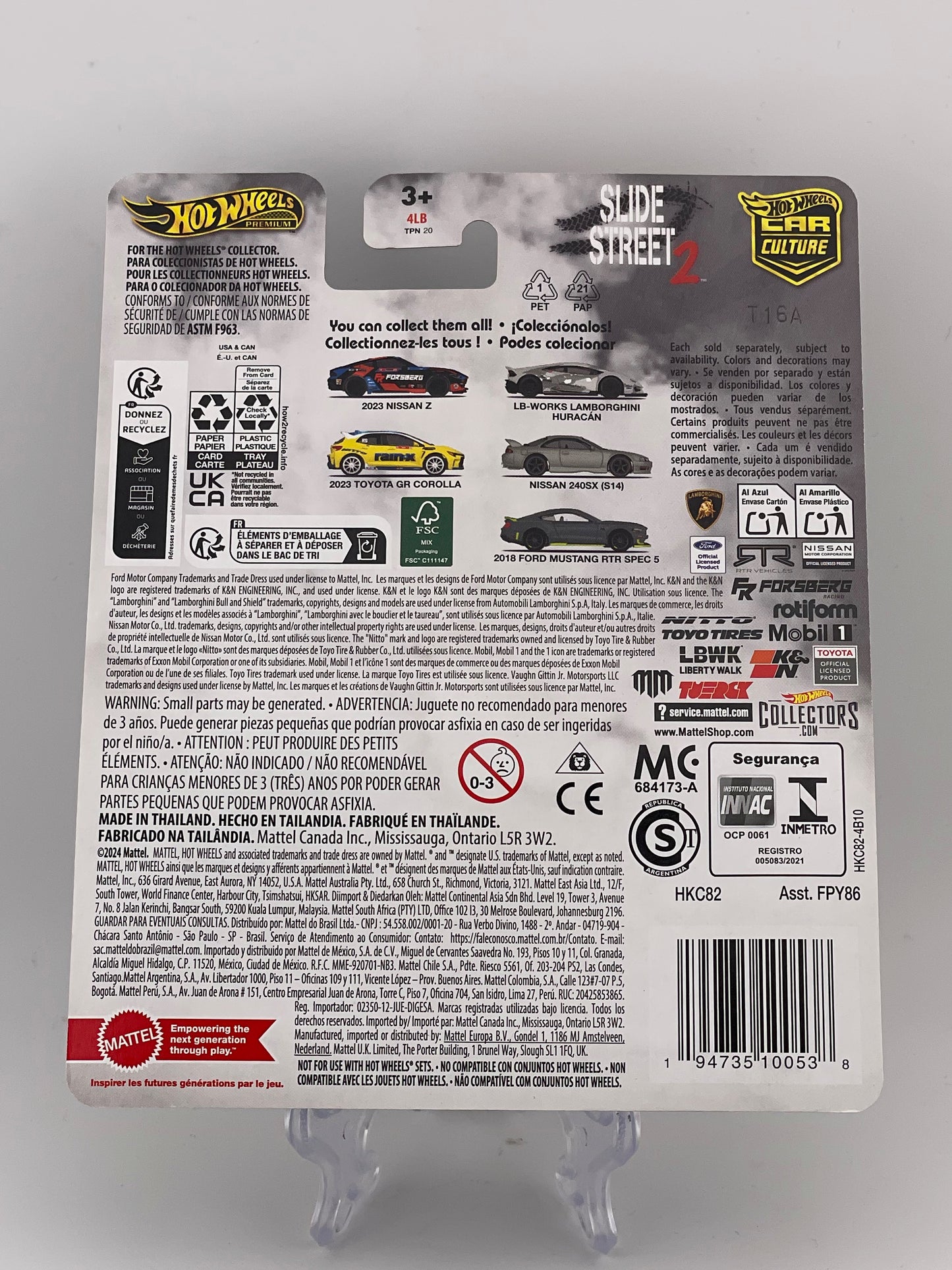 Hot Wheels Premium Car Culture Slide Street 2 3/5 2023 Toyota GR Corolla