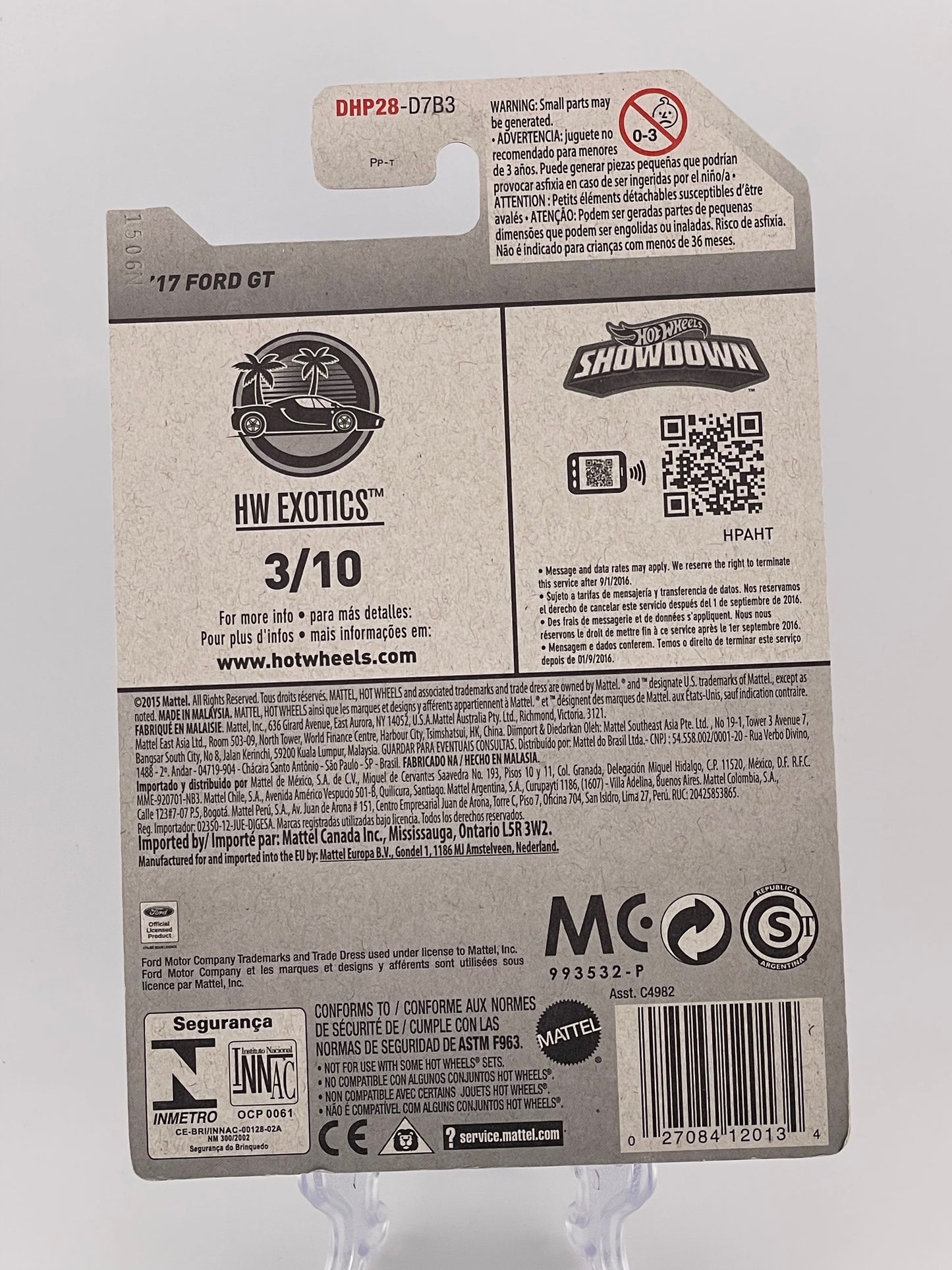 Hot Wheels Mainline '17 Ford GT HW Exotics 3/10