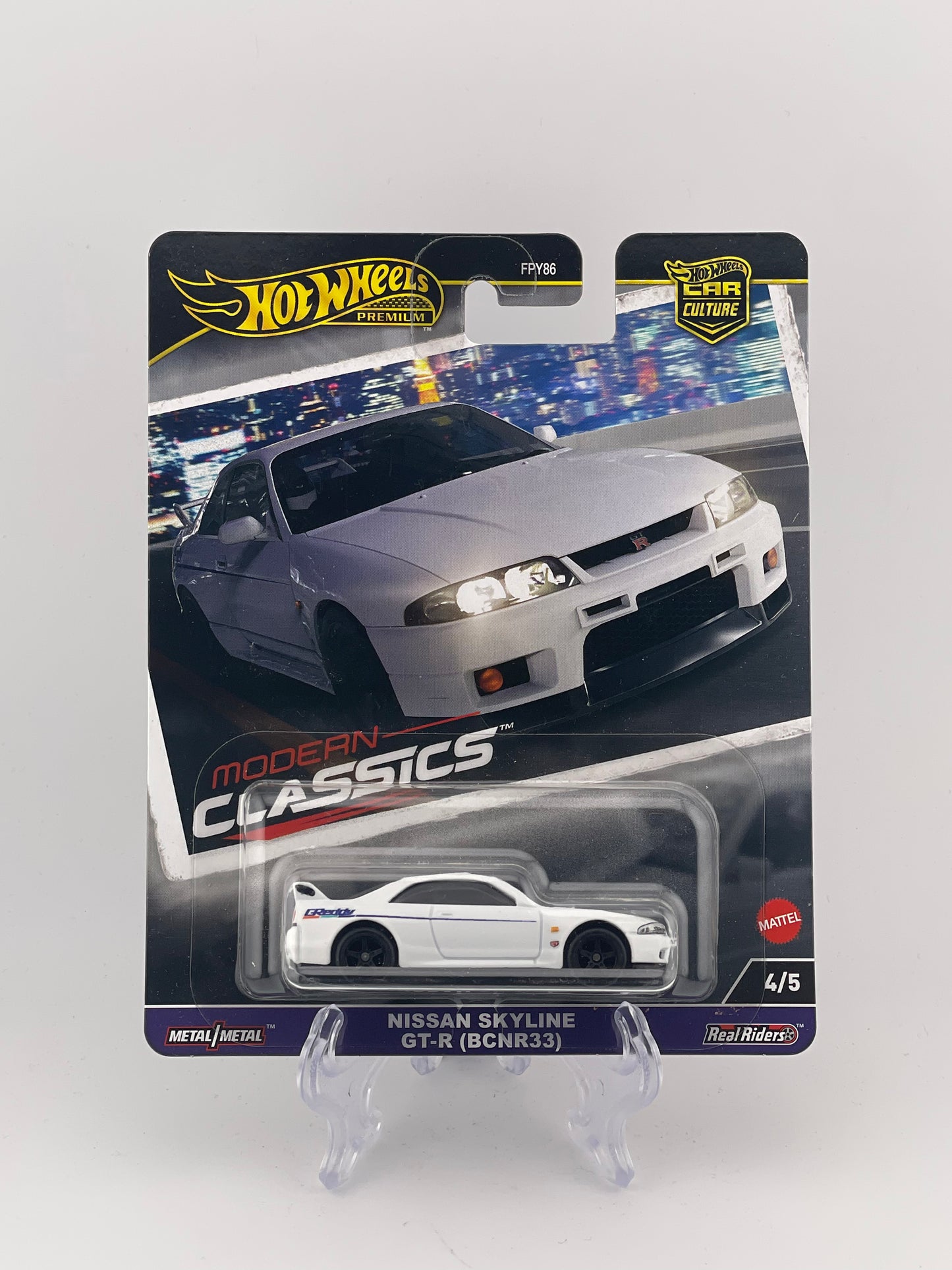 Hot Wheels Premium Car Culture Modern Classics 4/5 Nissan Skyline GT-R (BCNR33)