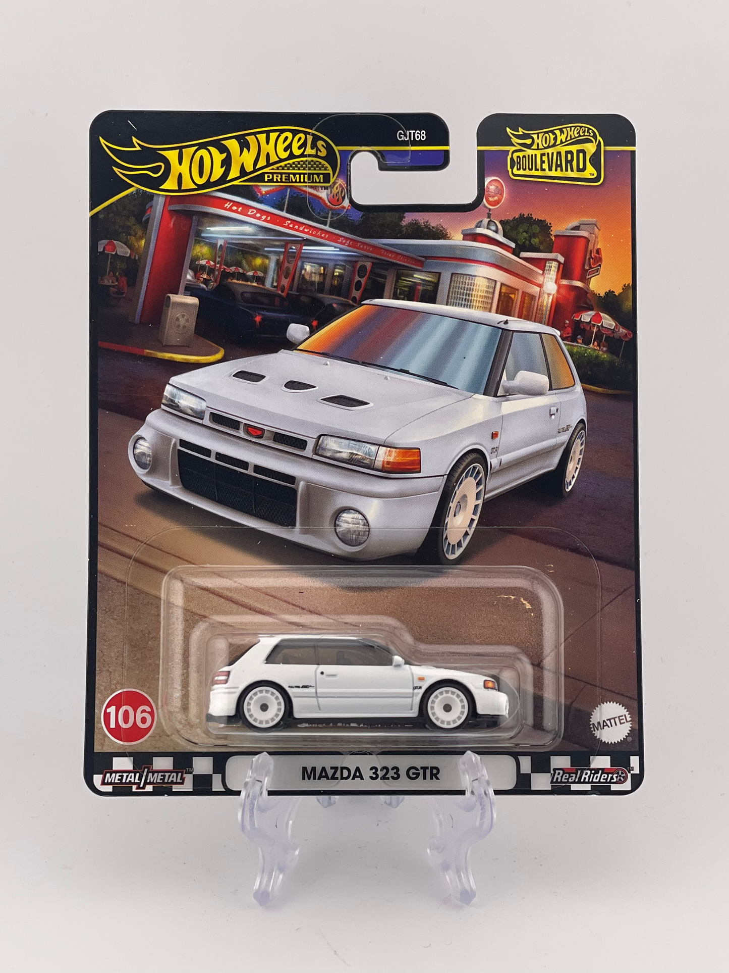 Hot Wheels Premium Boulevard #106 Mazda 323 GTR *International Sticker*
