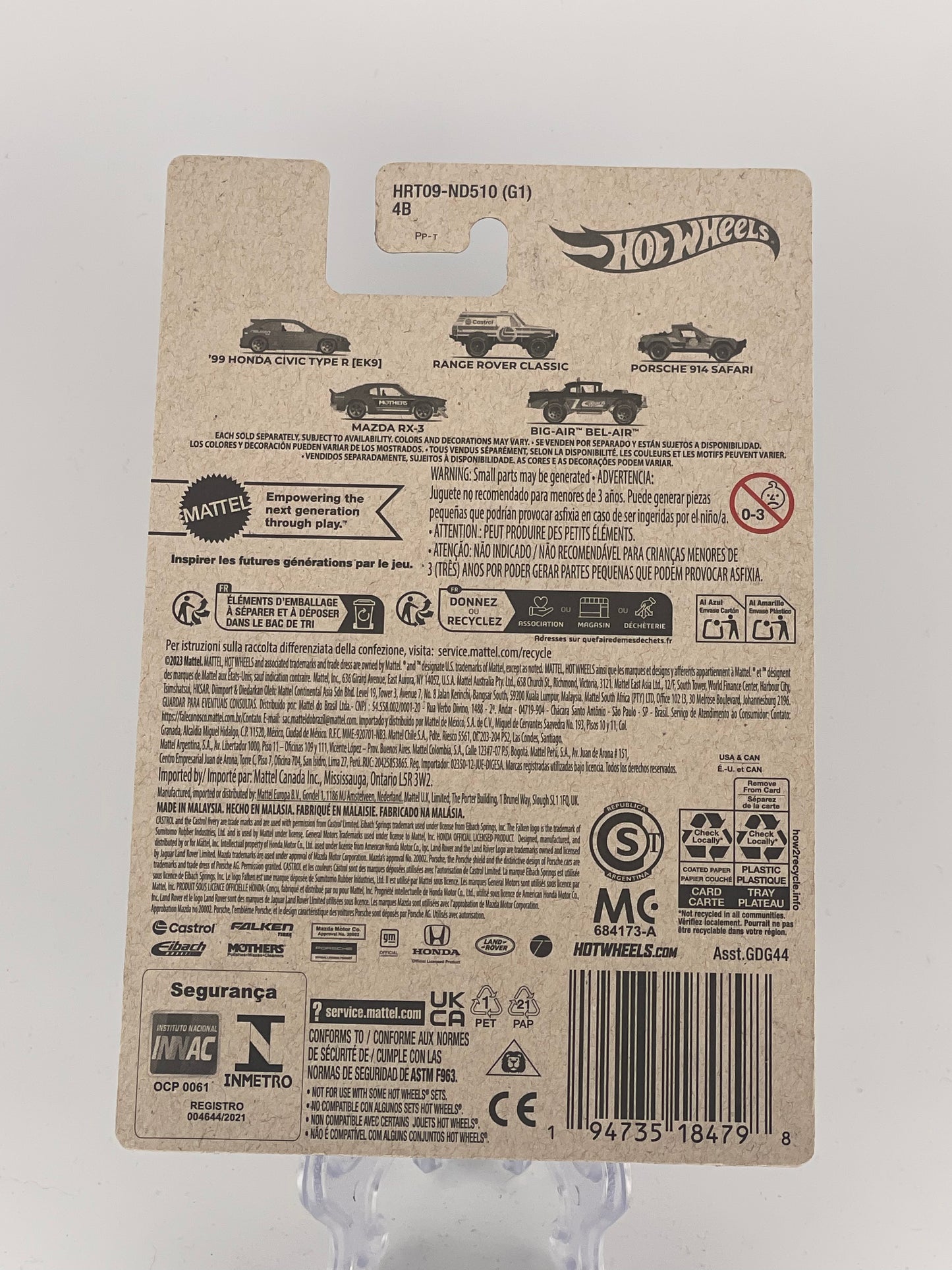 Hot Wheels Themed Assortment HW Speed Graphics 1/5 '99 Honda Civic Type R (EK9)