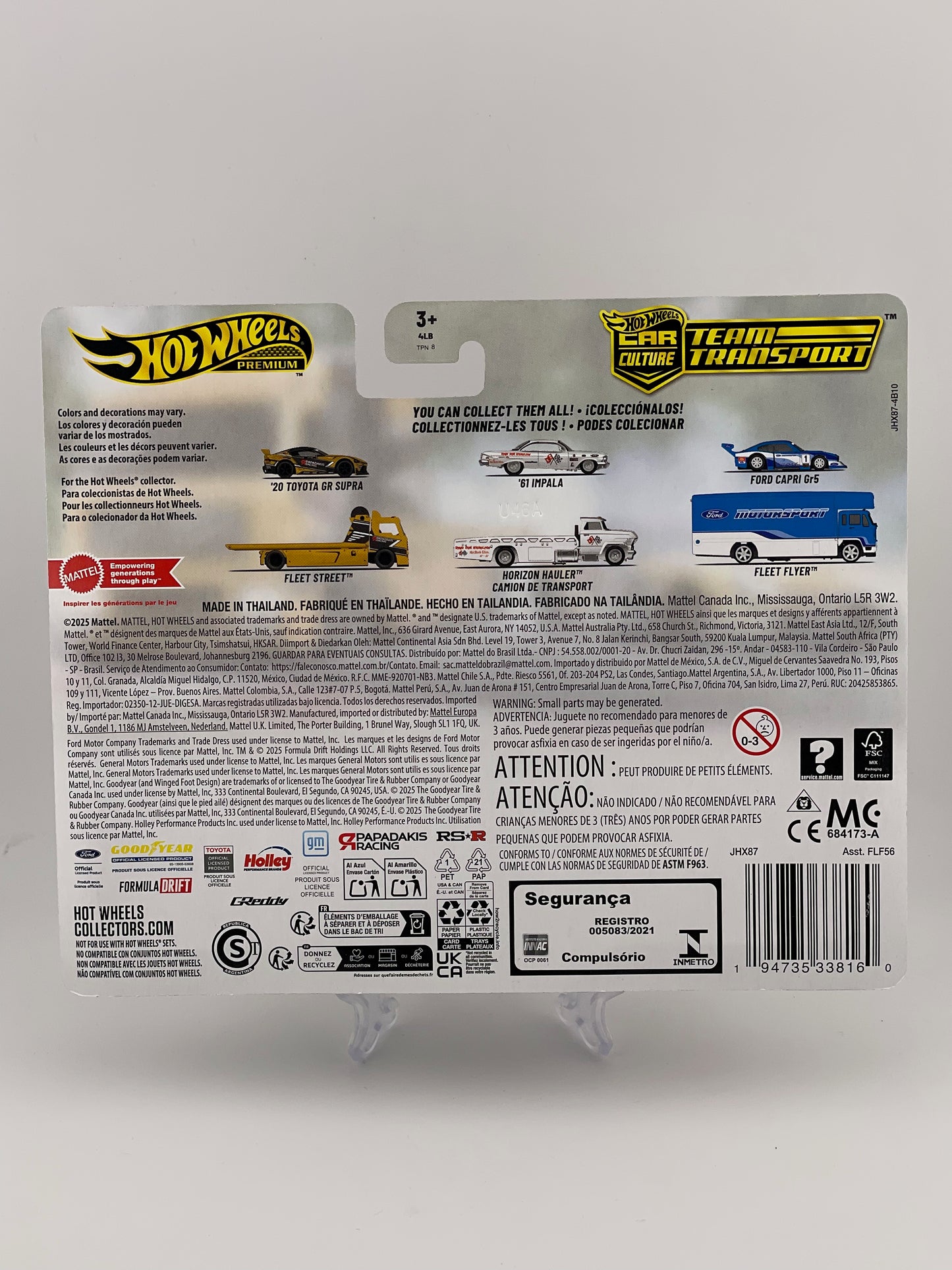 Hot Wheels Premium Car Culture Team Transport #86 '20 Toyota GR Supra + Fleet Street