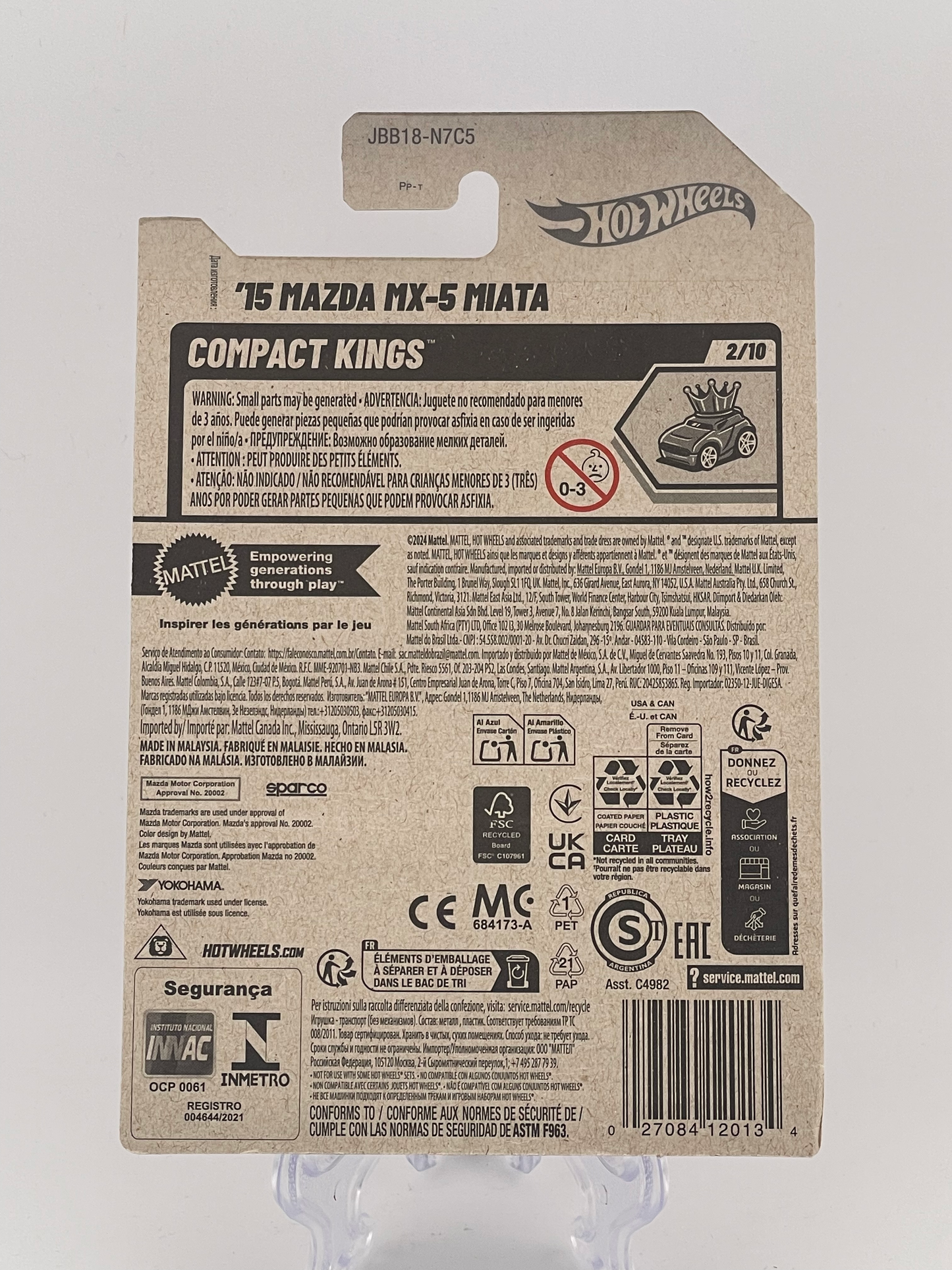 Hot Wheels Mainline '15 Mazda MX-5 Miata Compact Kings 2/10