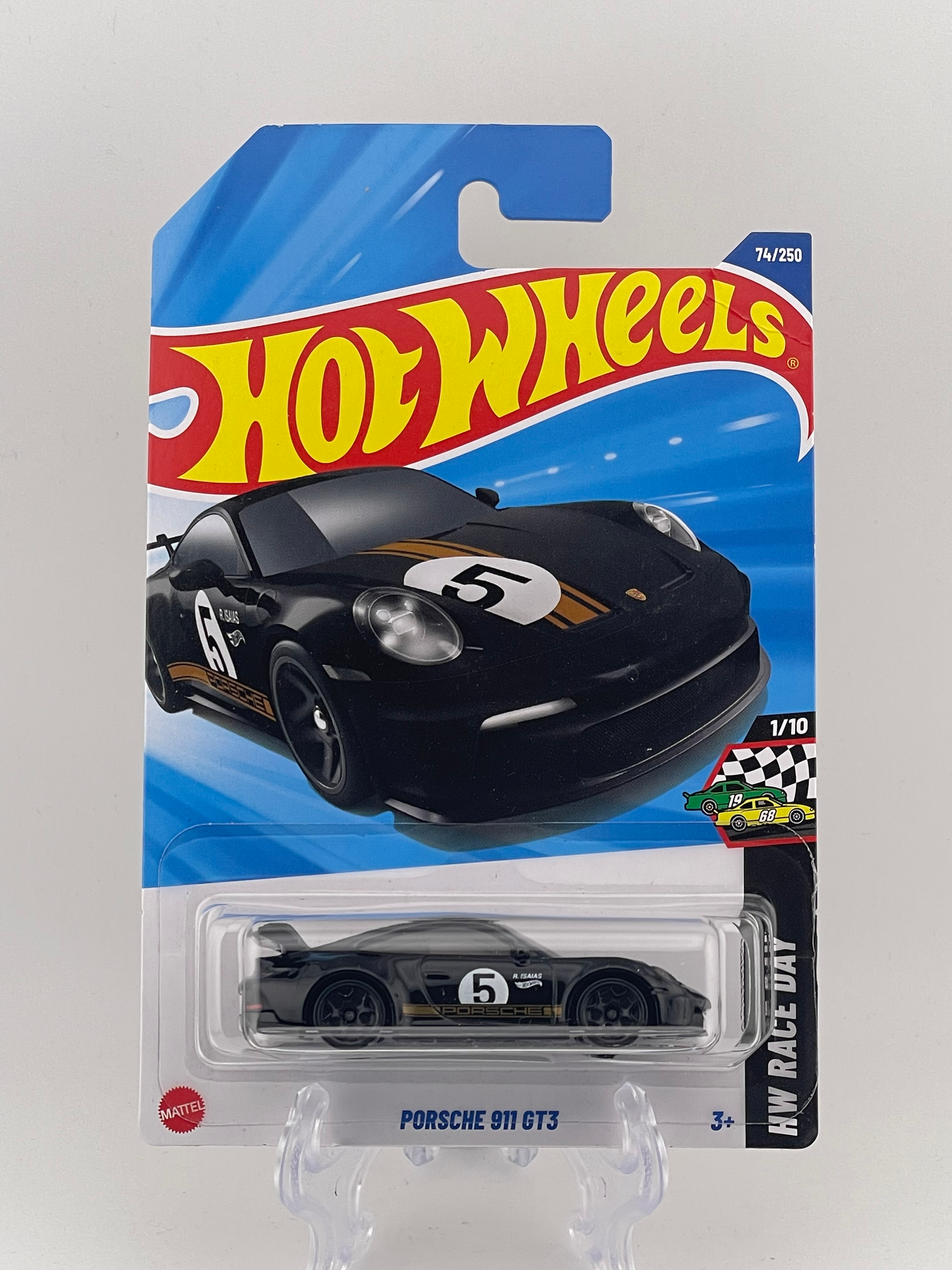 Hot Wheels Mainline Porsche 911 GT3 HW Race Day 1/10