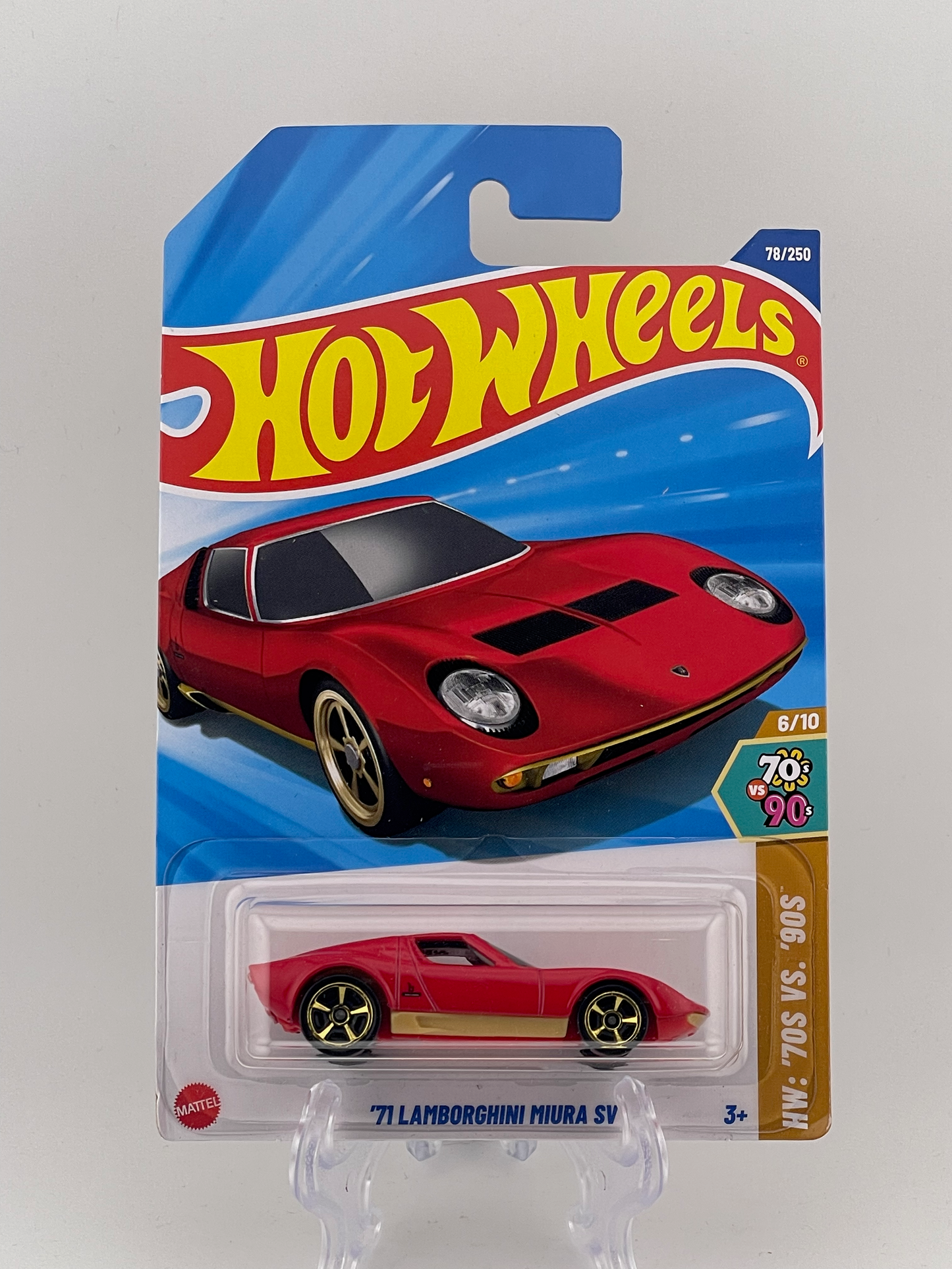 Hot Wheels Mainline '71 Lamborghini Miura SV HW: '70s VS. '90s 6/10