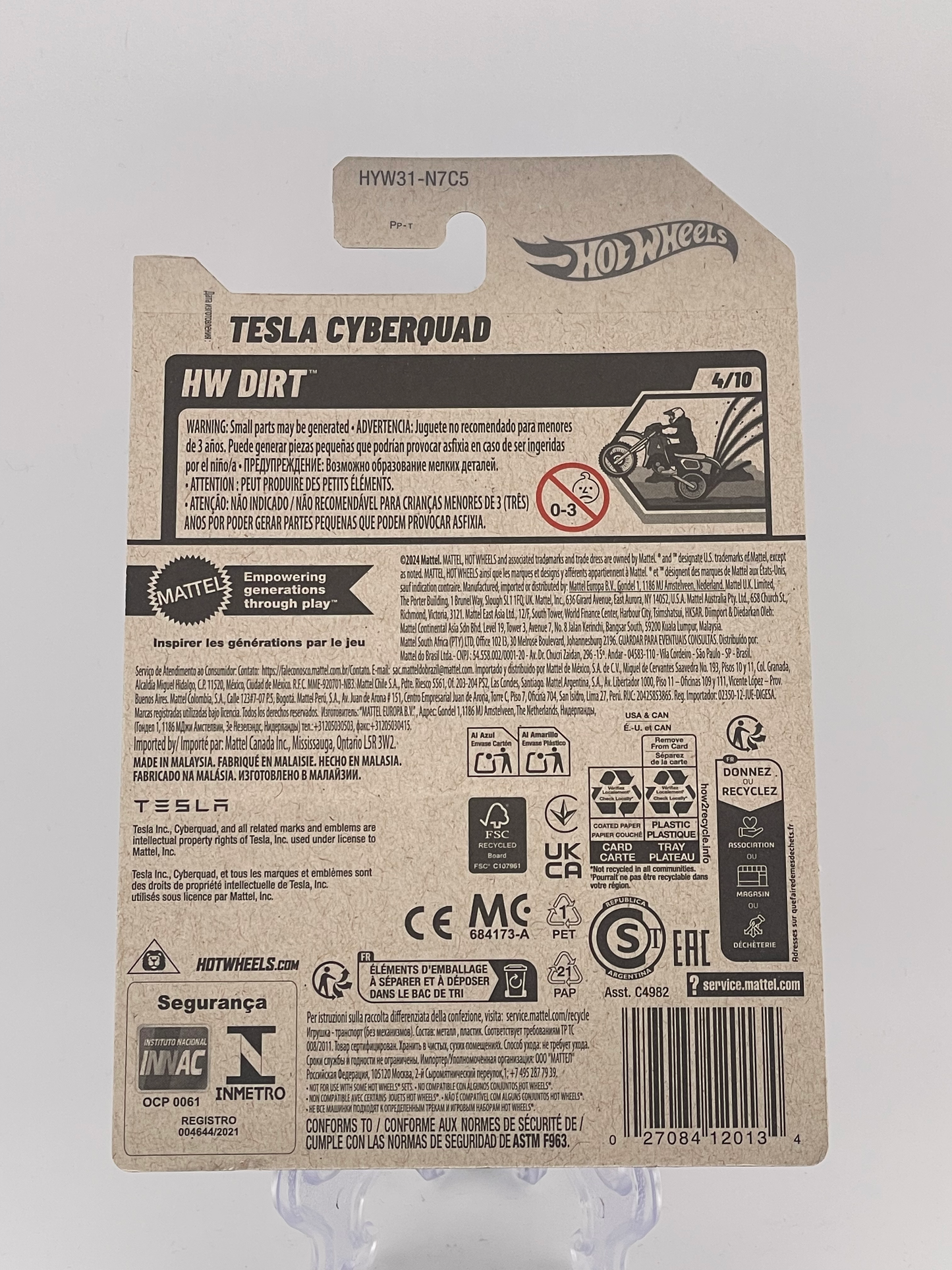 Hot Wheels Mainline Tesla Cyberquad HW Dirt 4/10