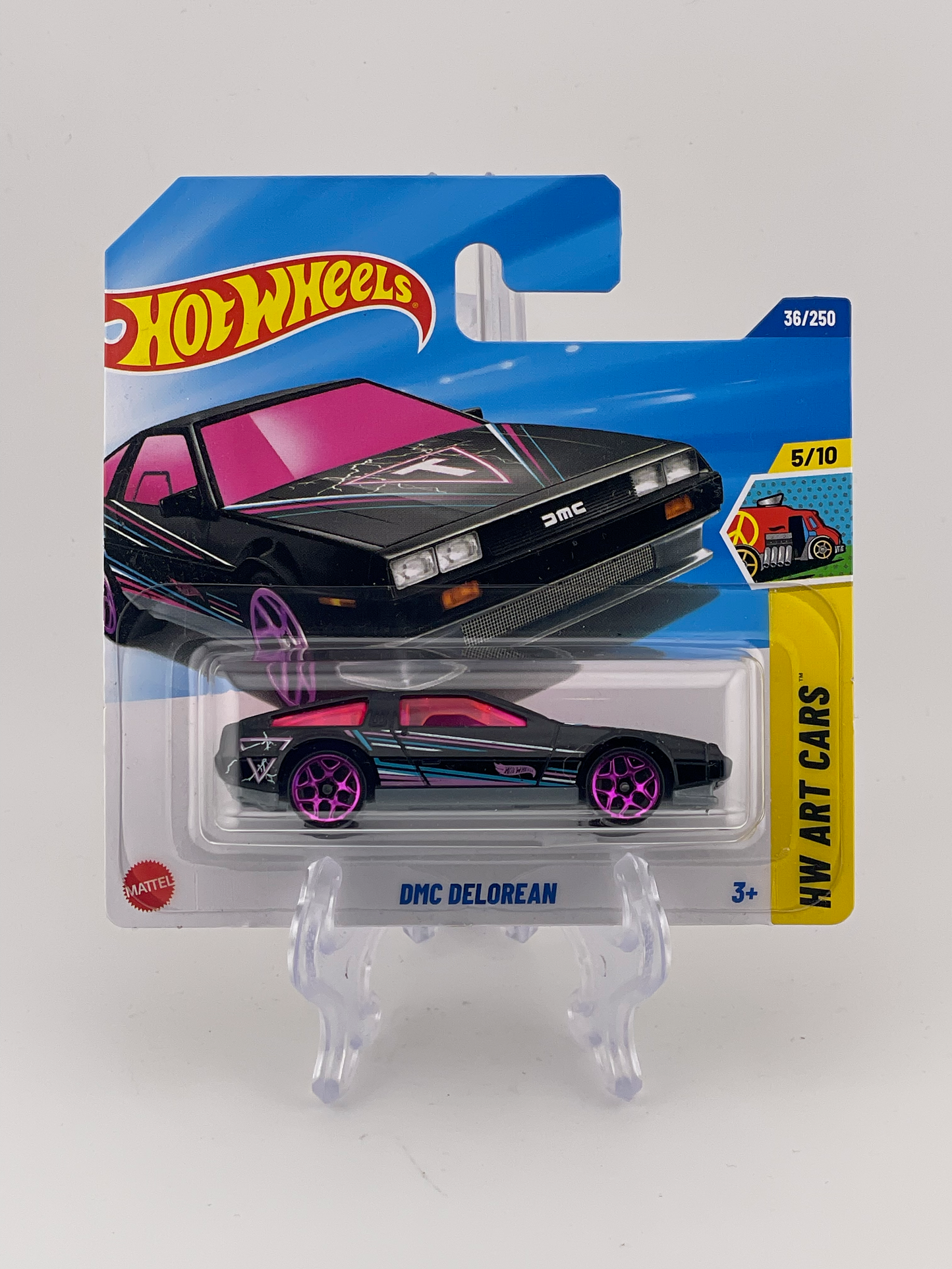Hot Wheels Mainline DMC Delorean HW Art Cars 5/10 *Short card*