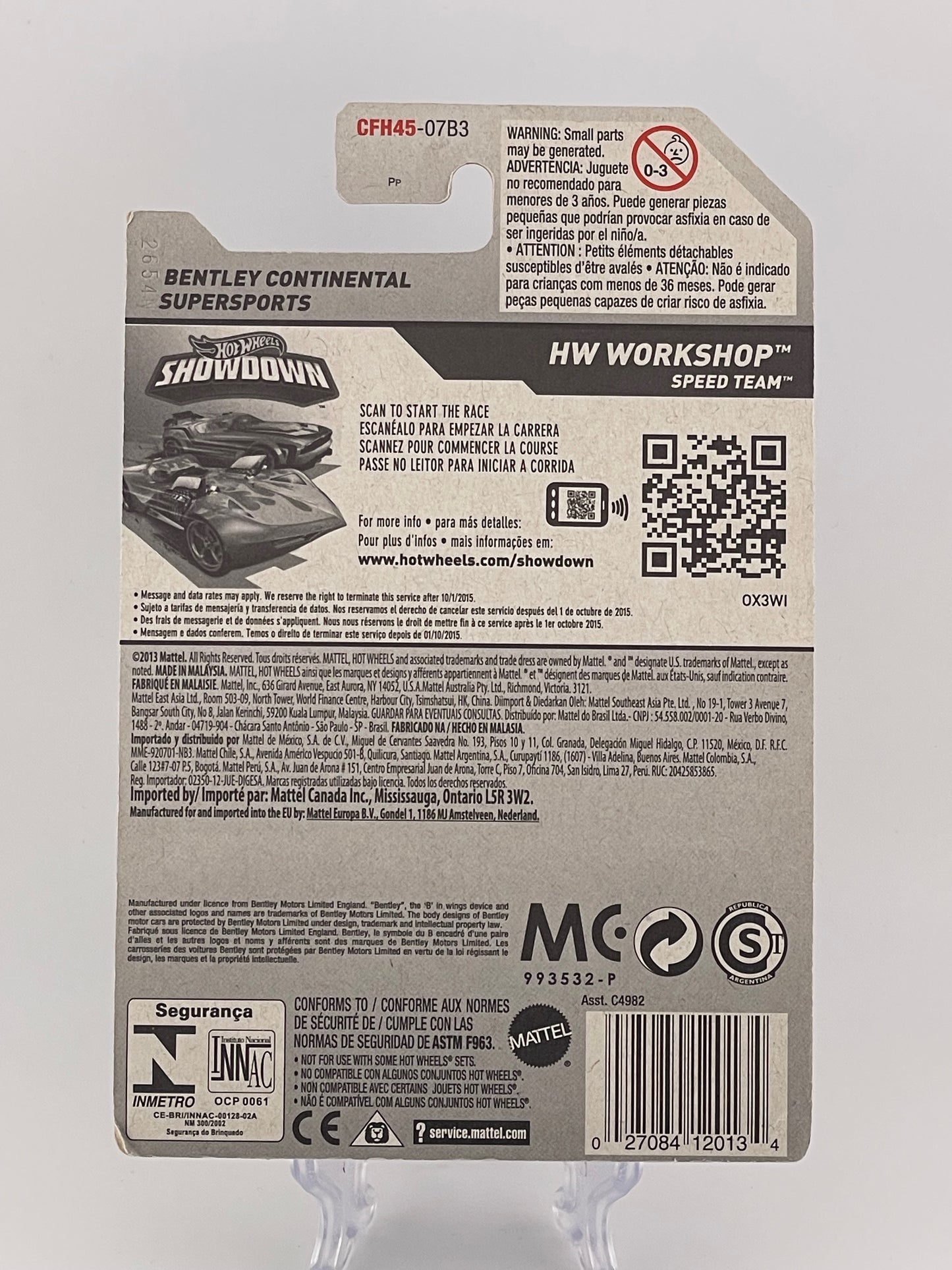 Hot Wheels Mainline Bentley Continental Supersports HW Workshop